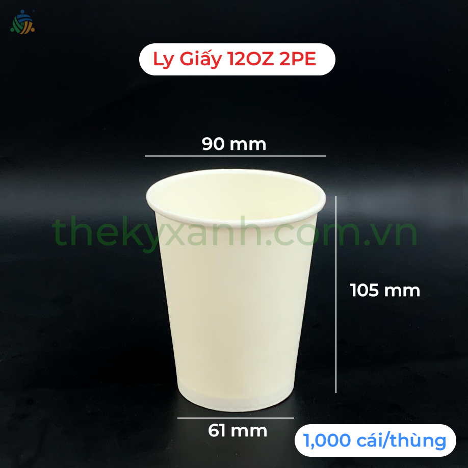 Ly Giấy 14oz - 400ml; Ly Giấy Đựng Cafe, Trà Sữa, Nóng, Lạnh
