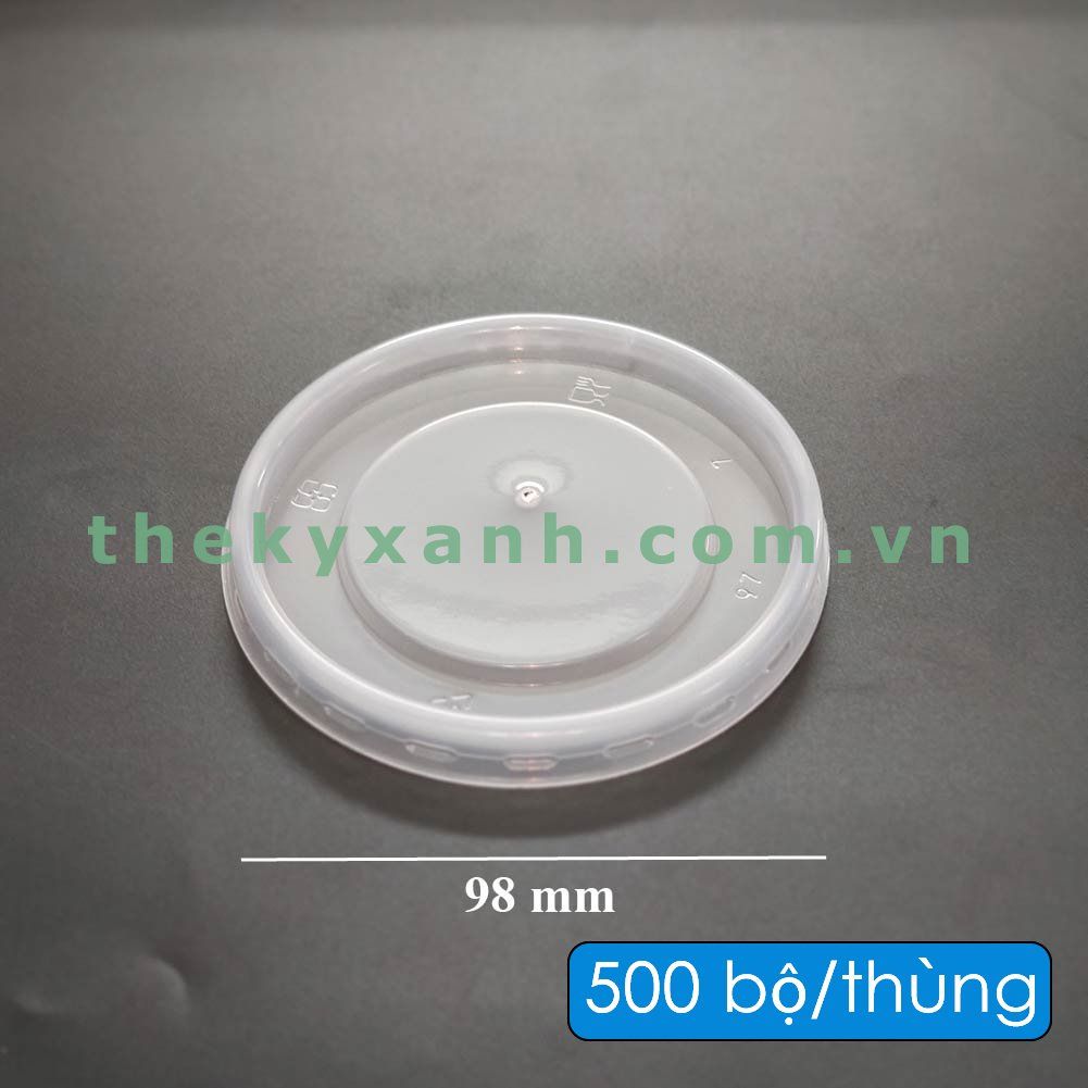 Nắp PP 98 mm dùng cho tô giấy Kraft (8oz, 12oz, 16oz) - 260ml, 400ml, 500ml