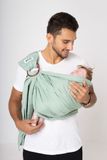  BUBI Ring Sling Gen 1 - Xanh trời - Linen cotton 