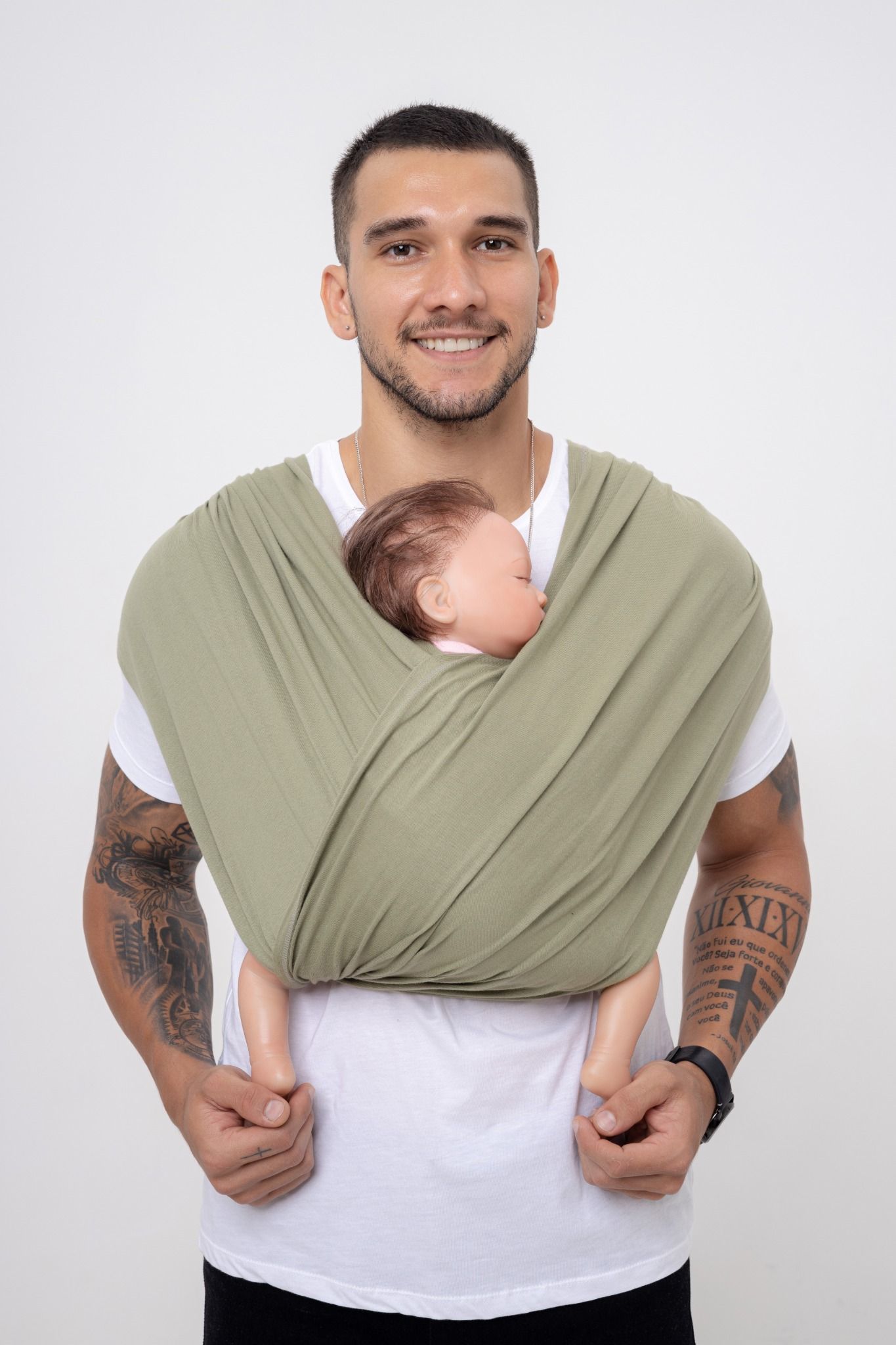 BUBI Sling Gen 2 Flex - Cotton - Xanh lính