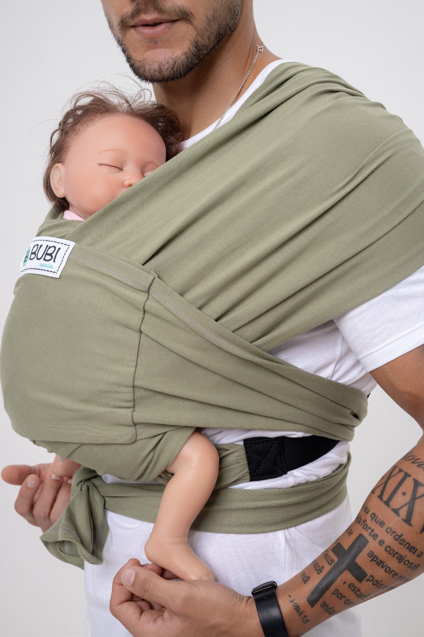  BUBI Sling Gen 2 Flex - Cotton - Xanh lính 