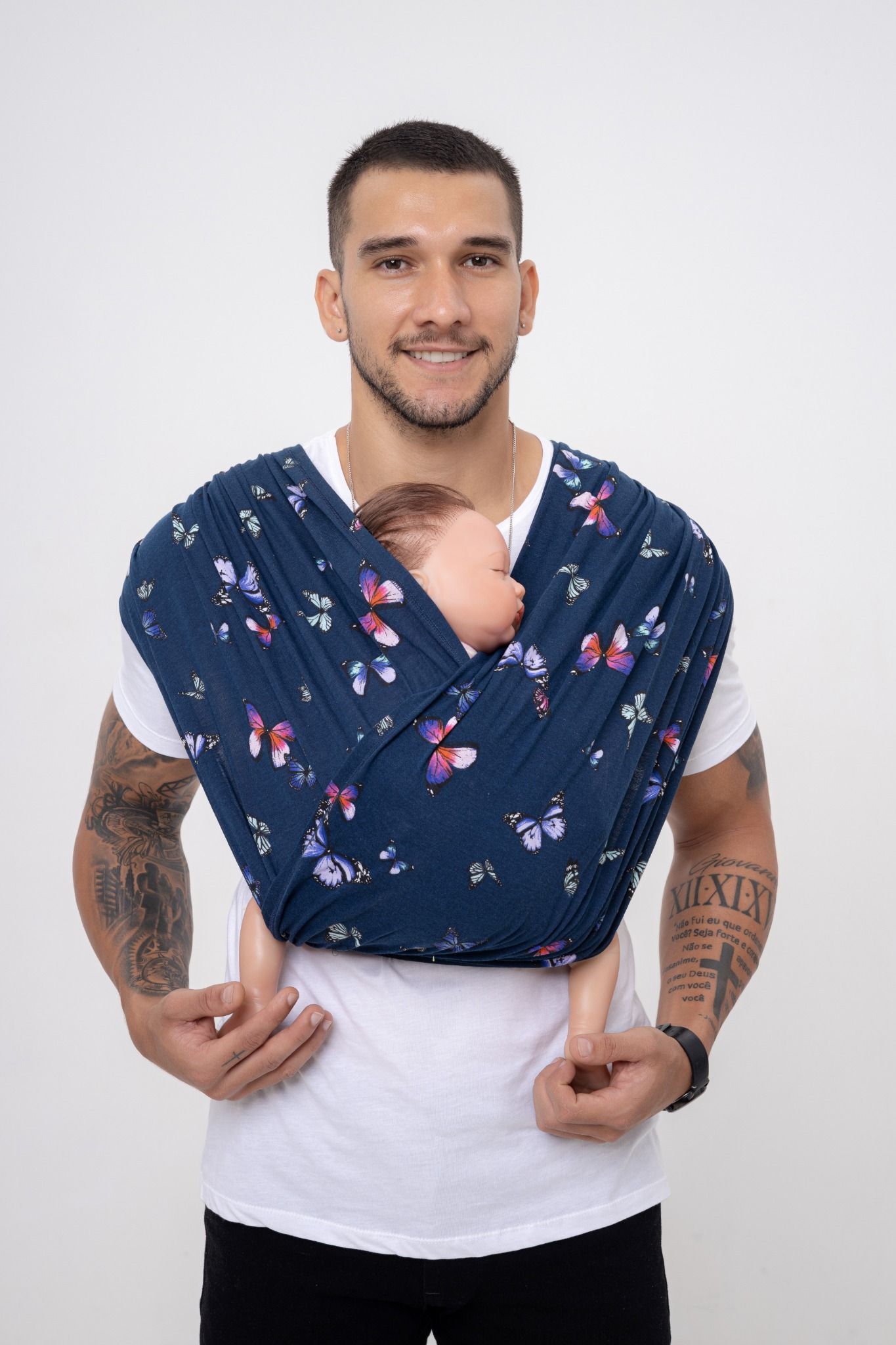 BUBI Sling Gen 2 Flex - Cotton - Xanh bướm