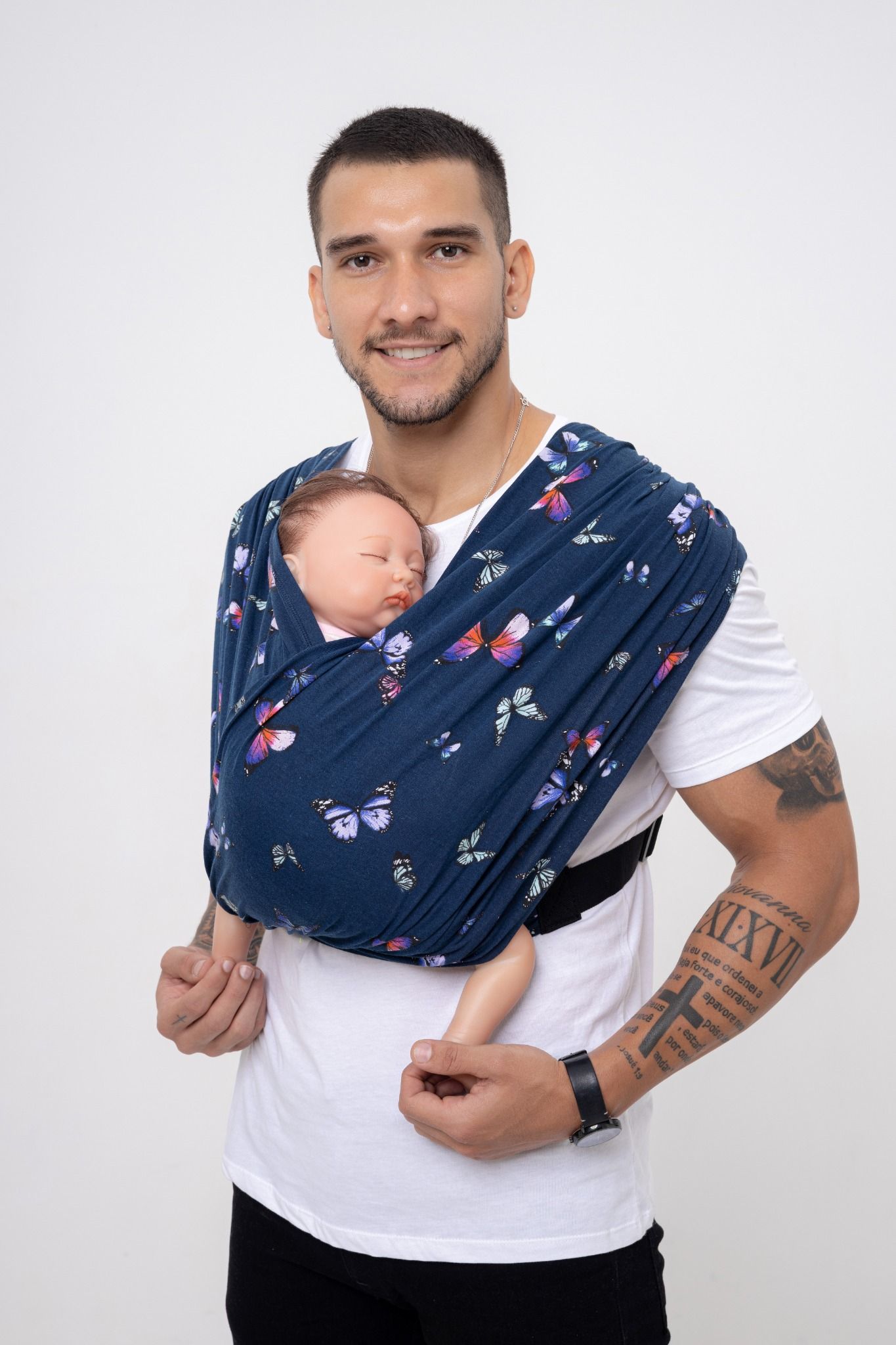BUBI Sling Gen 2 Flex - Cotton - Xanh bướm