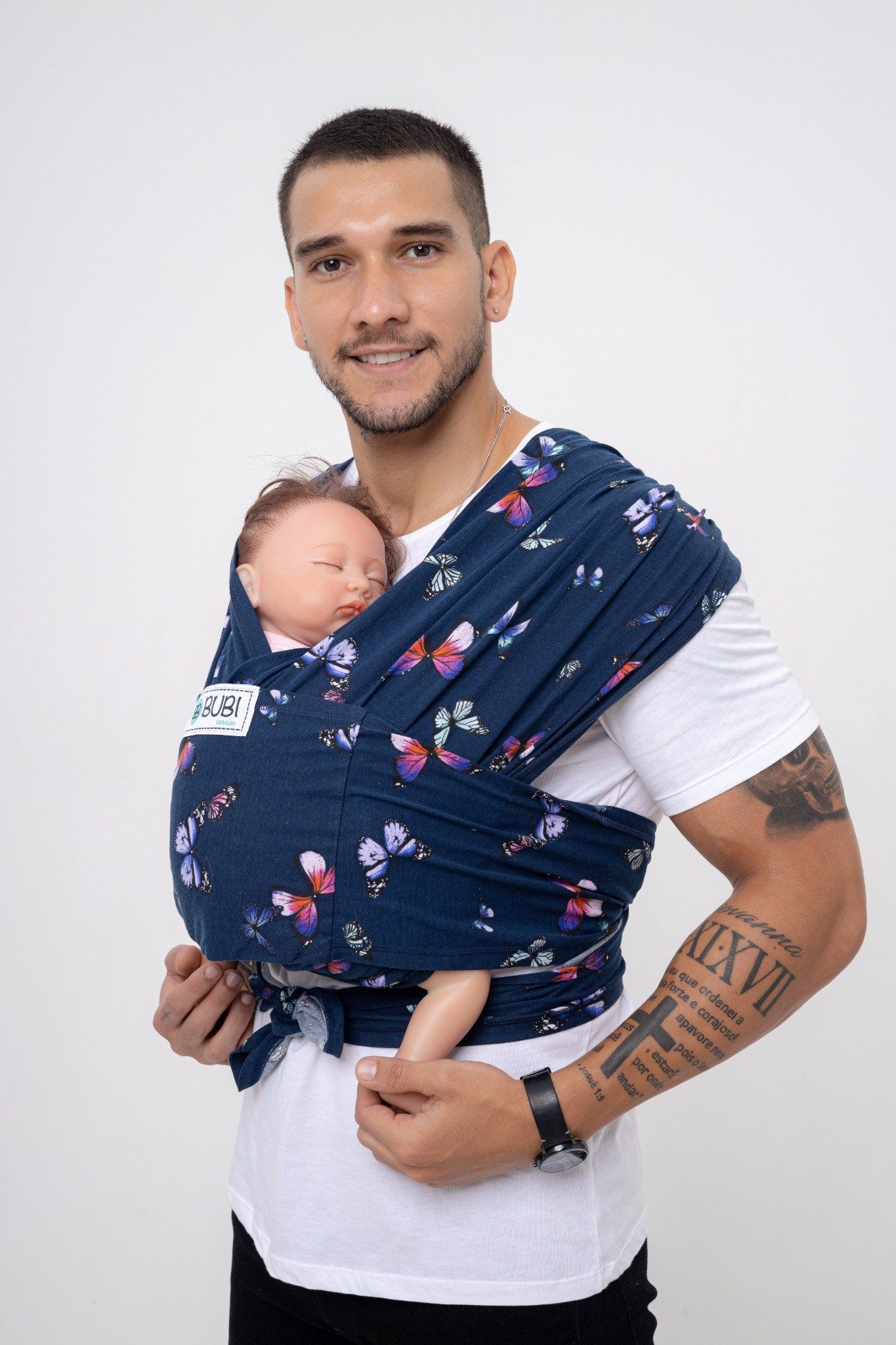 BUBI Sling Gen 2 Flex - Cotton - Xanh bướm