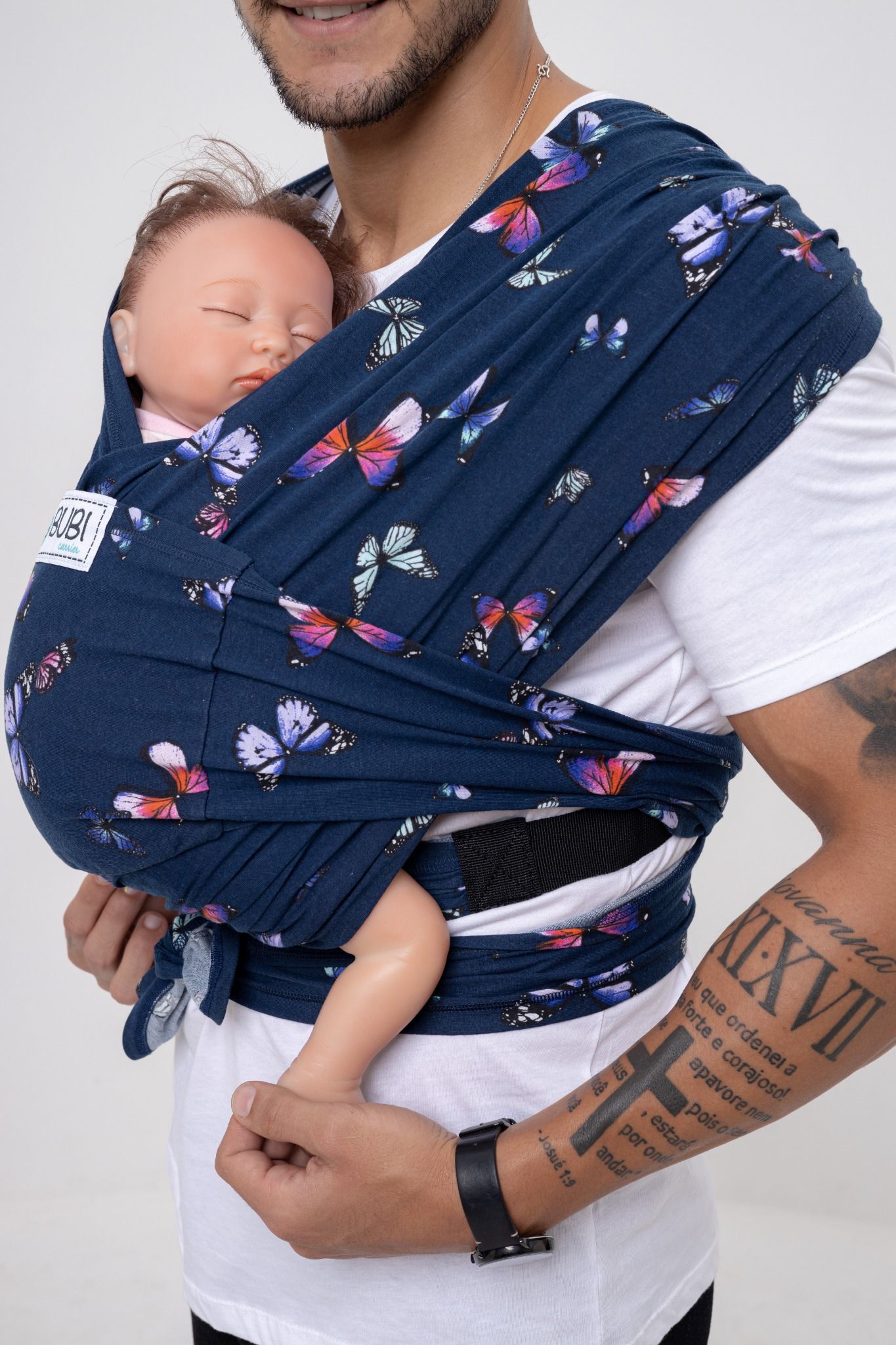 BUBI Sling Gen 2 Flex - Cotton - Xanh bướm