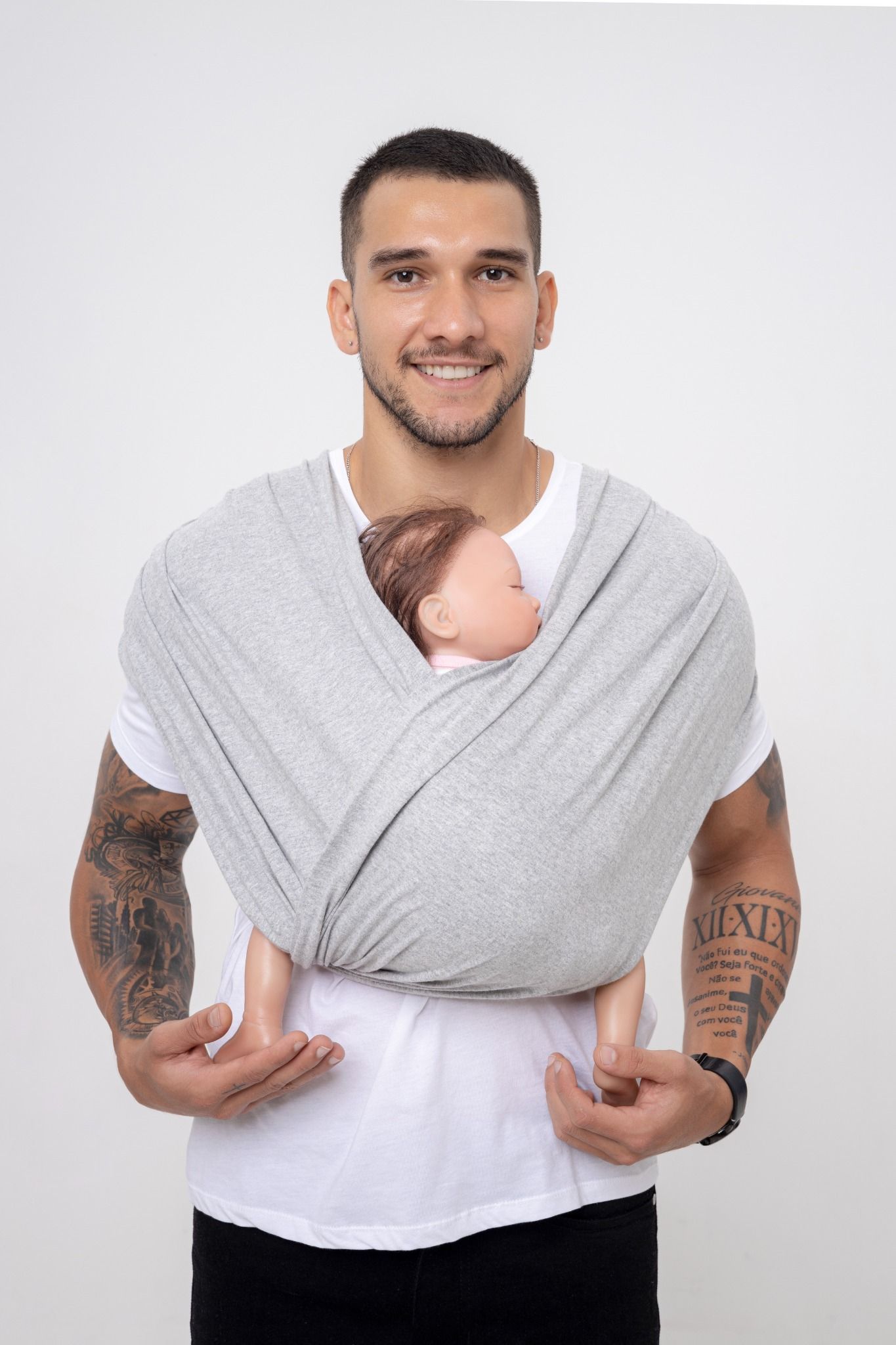 BUBI Sling Gen 2 Flex - Cotton - Xám tiêu