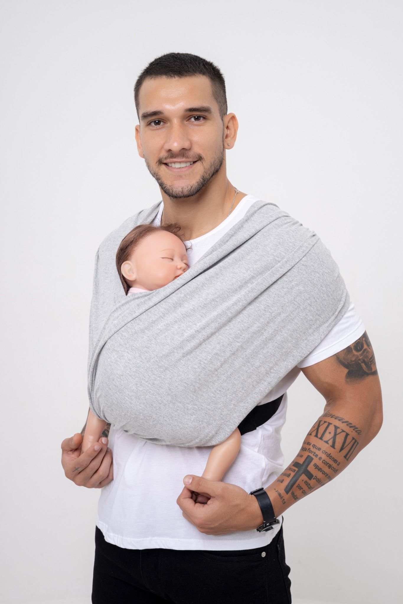  BUBI Sling Gen 2 Flex - Cotton - Xám tiêu 