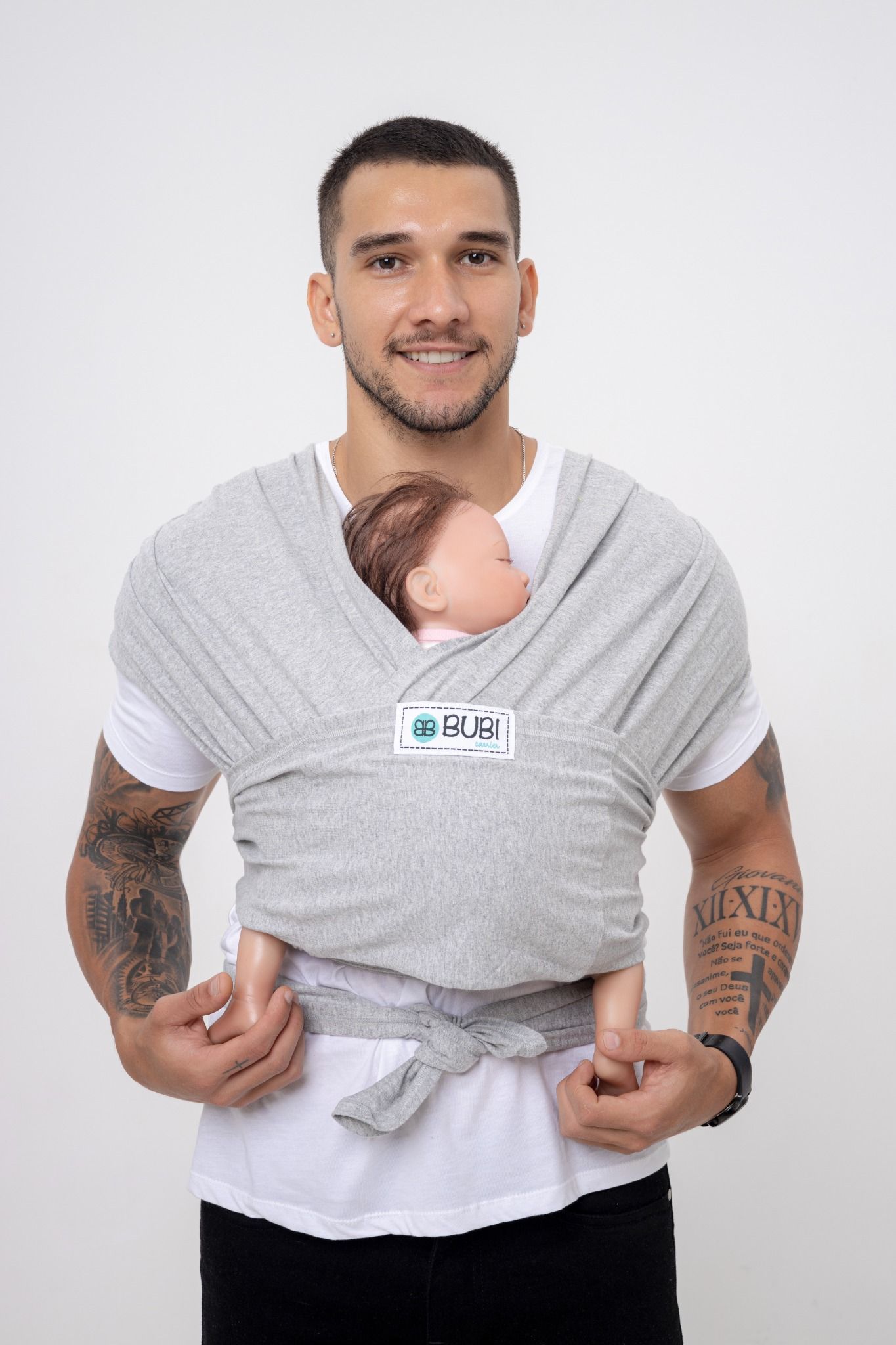  BUBI Sling Gen 2 Flex - Cotton - Xám tiêu 