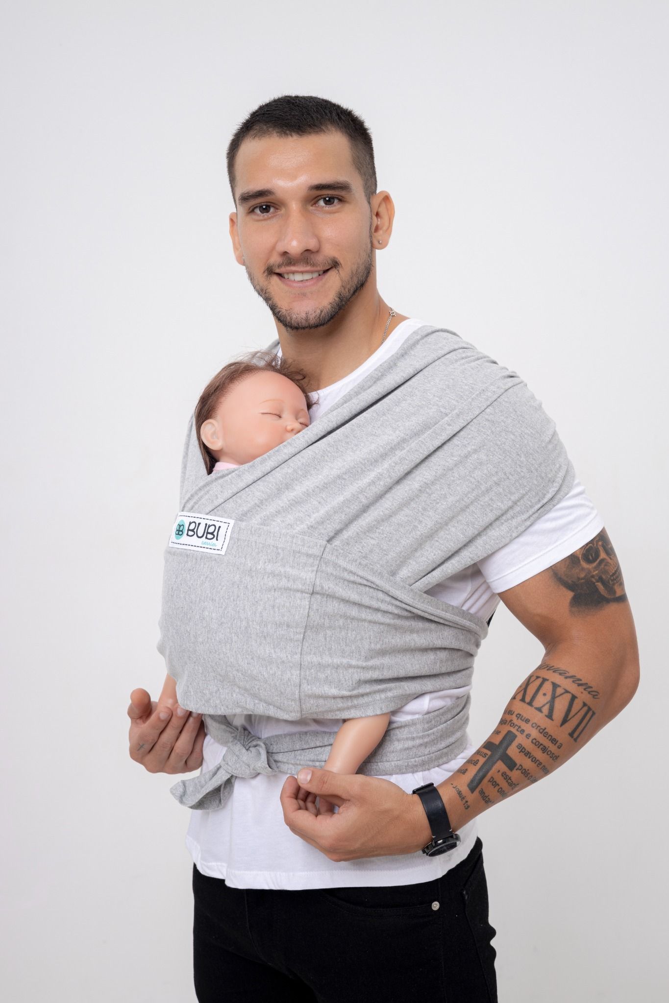  BUBI Sling Gen 2 Flex - Cotton - Xám tiêu 