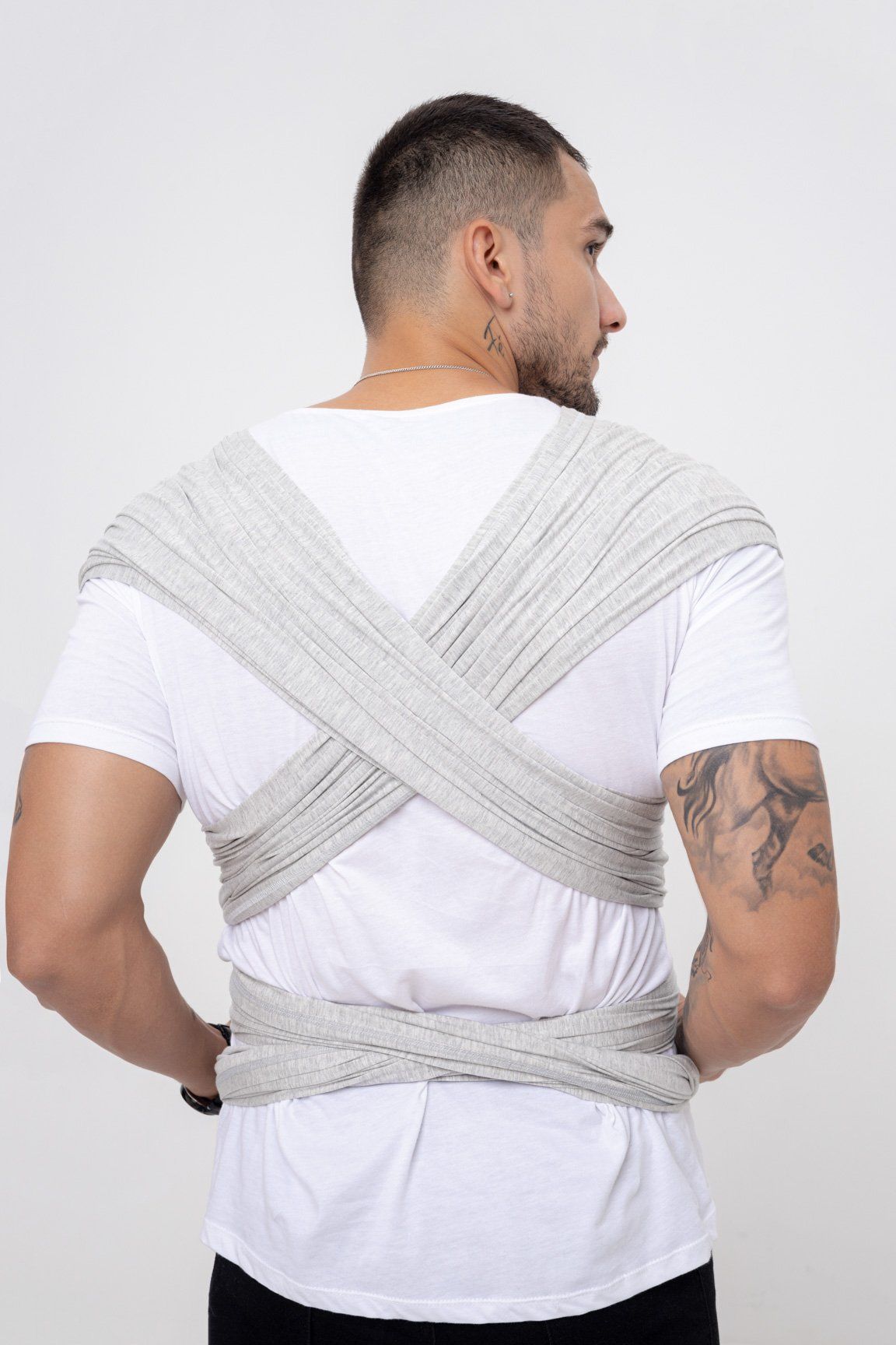 BUBI WRAP - Sợi tre cotton - Xám nhạt
