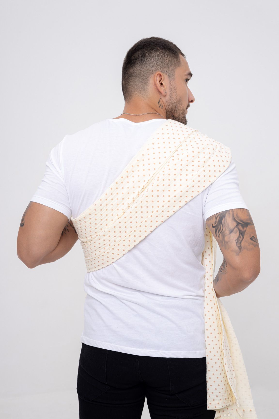 BUBI Ring Sling Gen 1 - Muslin Cotton - Chấm bi