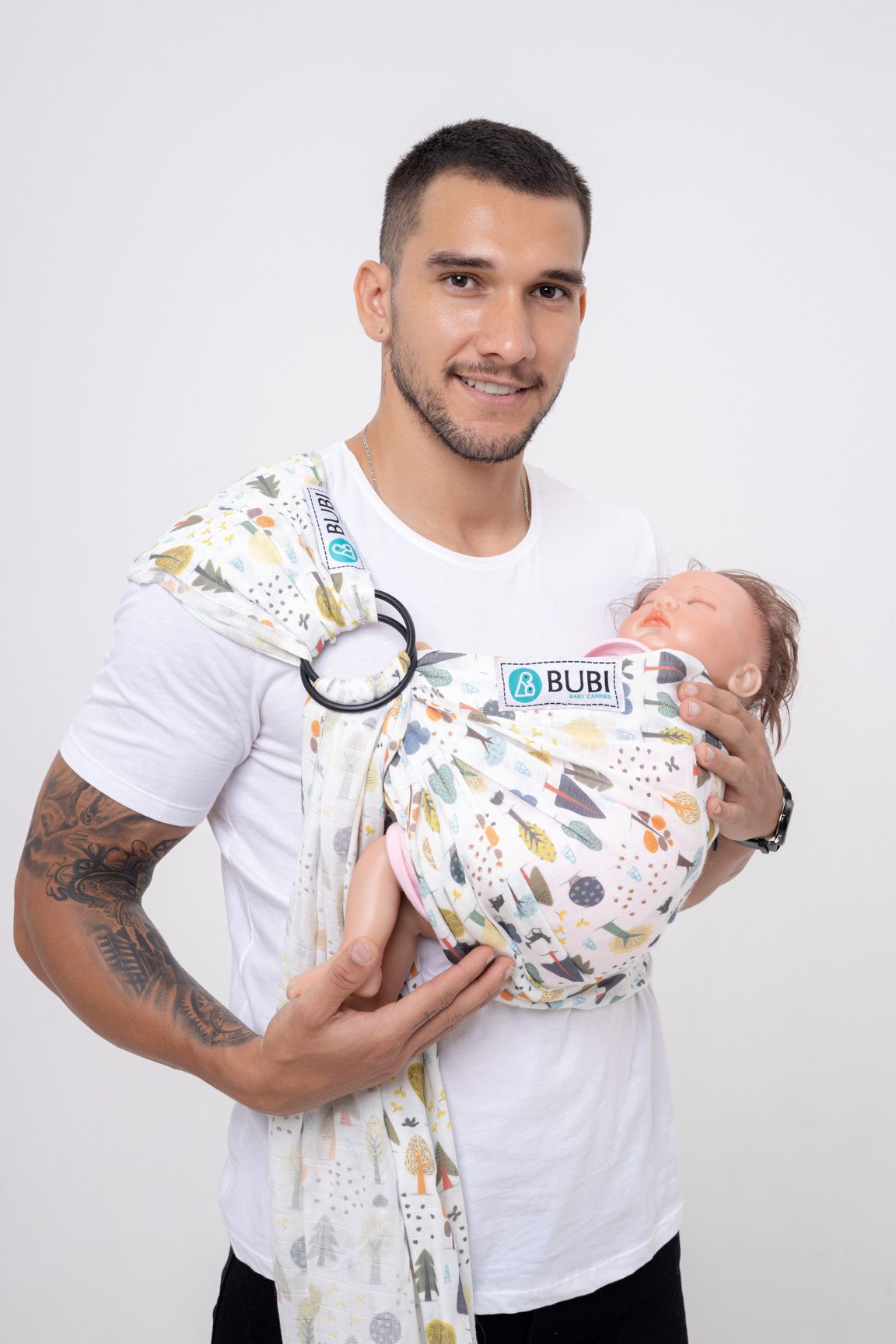 BUBI Ring Sling Gen 1 - Bamboo cotton - Khu rừng