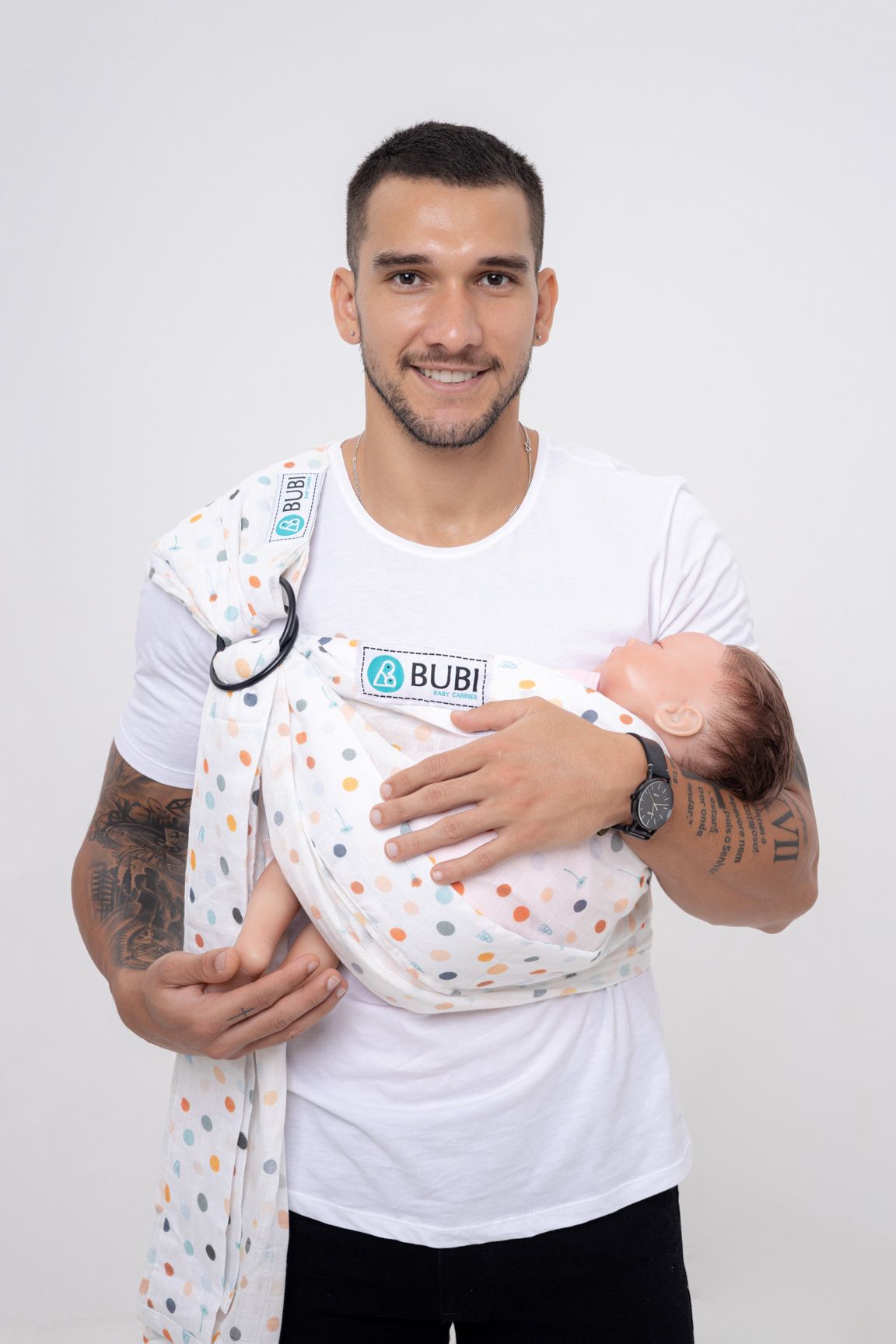 BUBI Ring Sling Gen 1 - Bamboo cotton - Muông thú