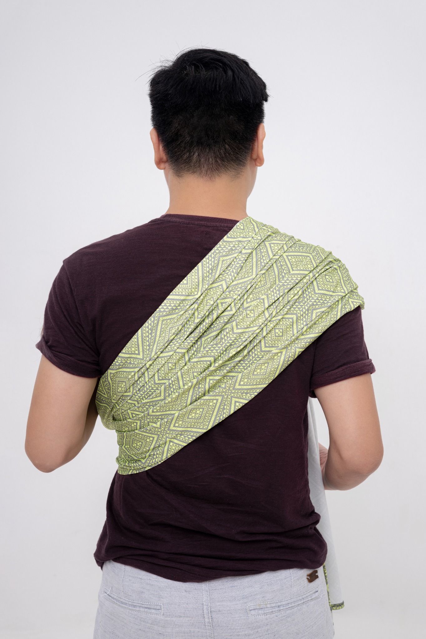 BUBI Ring Sling Gen 1 - Thun 4 chiều - Xanh lập thể
