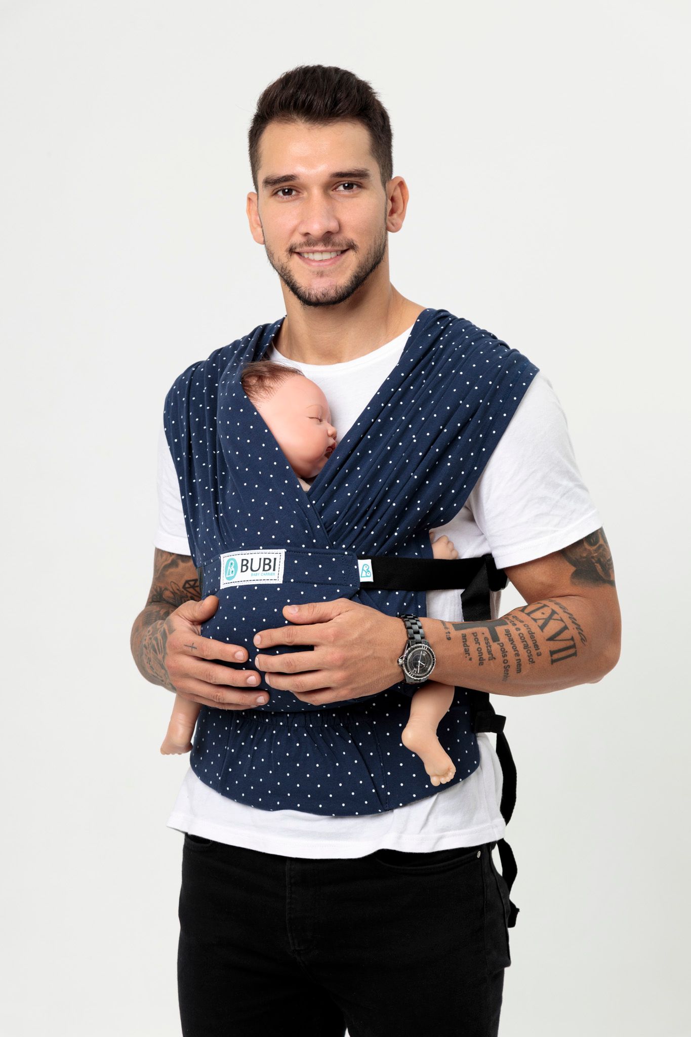 BUBI Gen 3 - 100% Cotton - Chấm bi xanh
