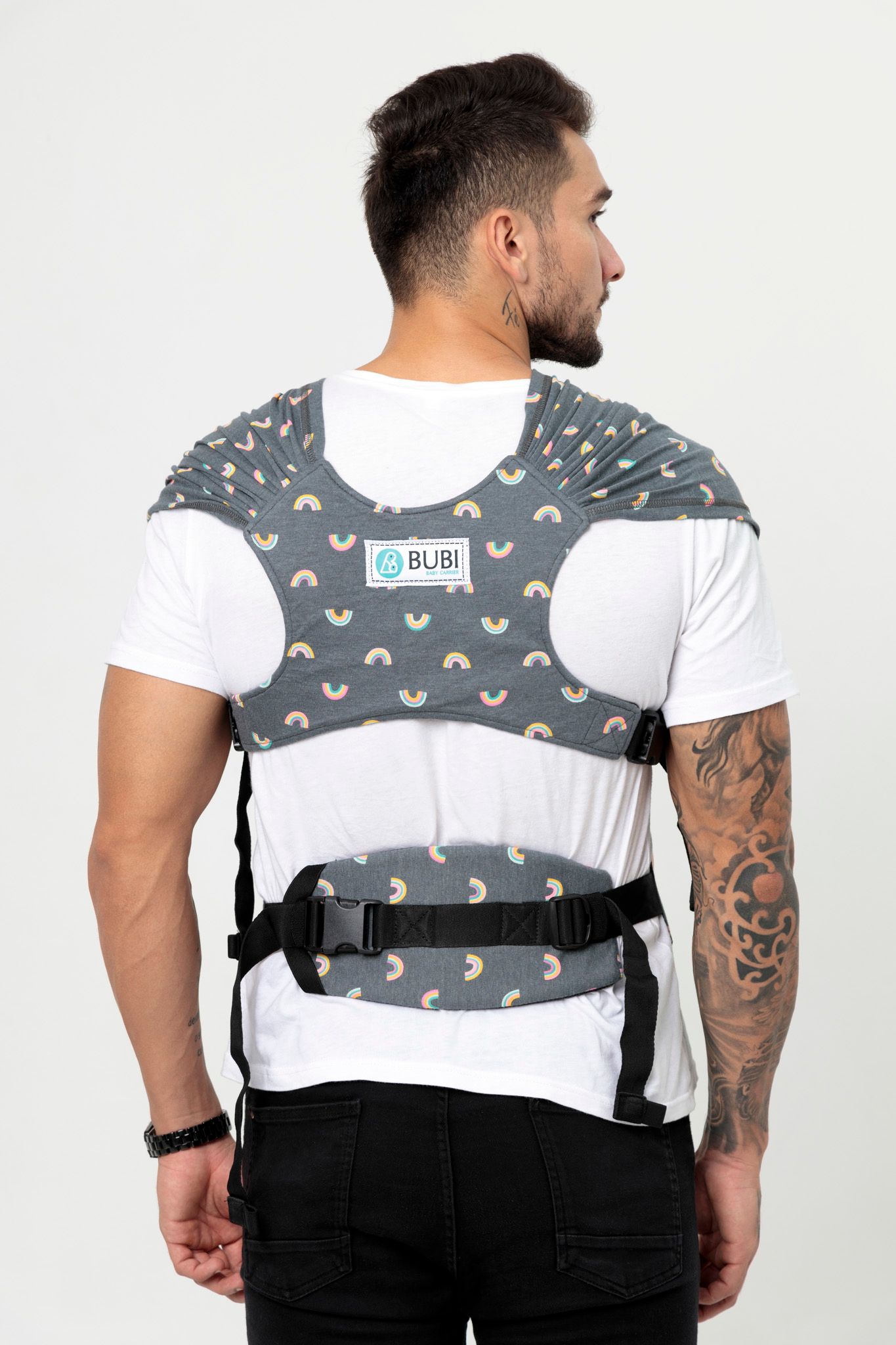 BUBI Gen 3 - 100% Cotton - Xám Cầu vồng