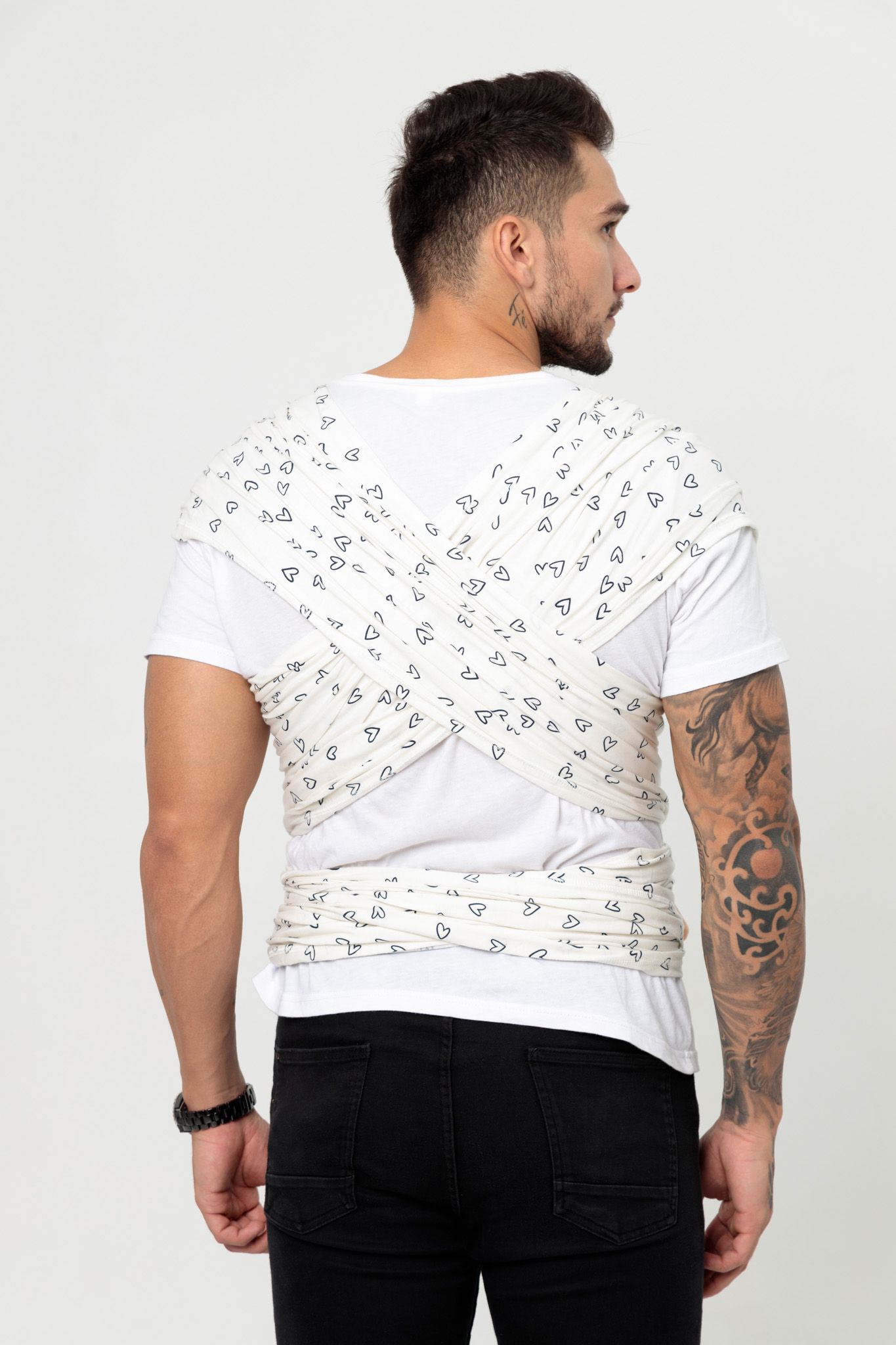BUBI WRAP - Cotton - Trắng tim