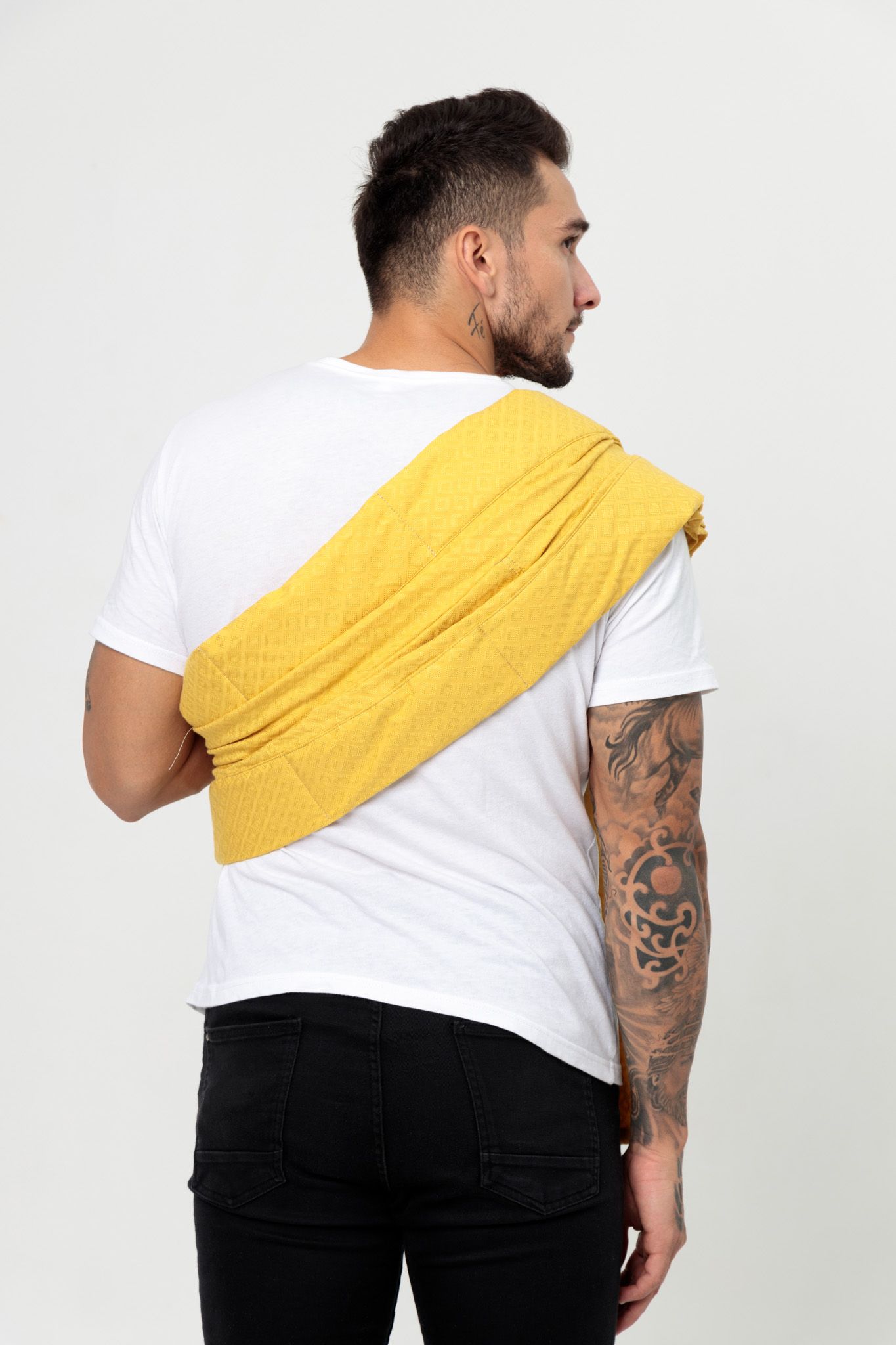  BUBI Ring Sling Gen 1 -  Lanh cotton - Vàng chanh 