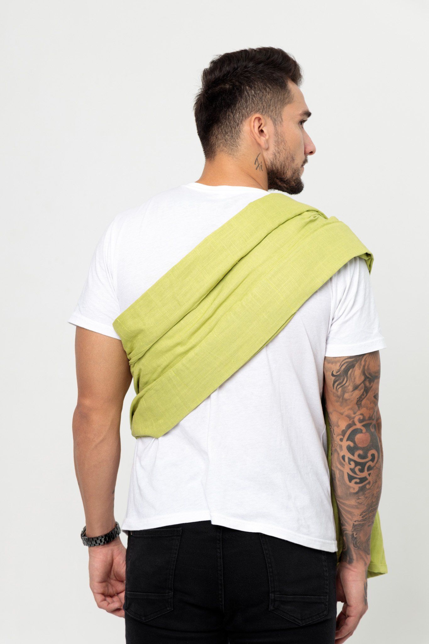 BUBI Ring Sling Gen 1 - Linen cotton - Xanh cốm