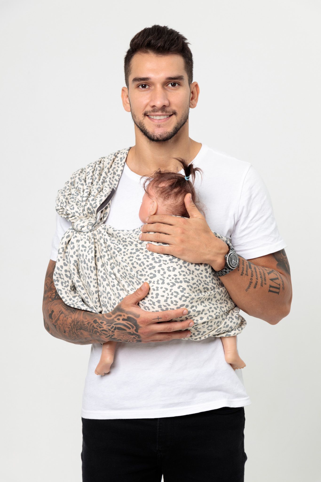 BUBI Ring Sling Gen 1 - Da beo - Nỉ cotton