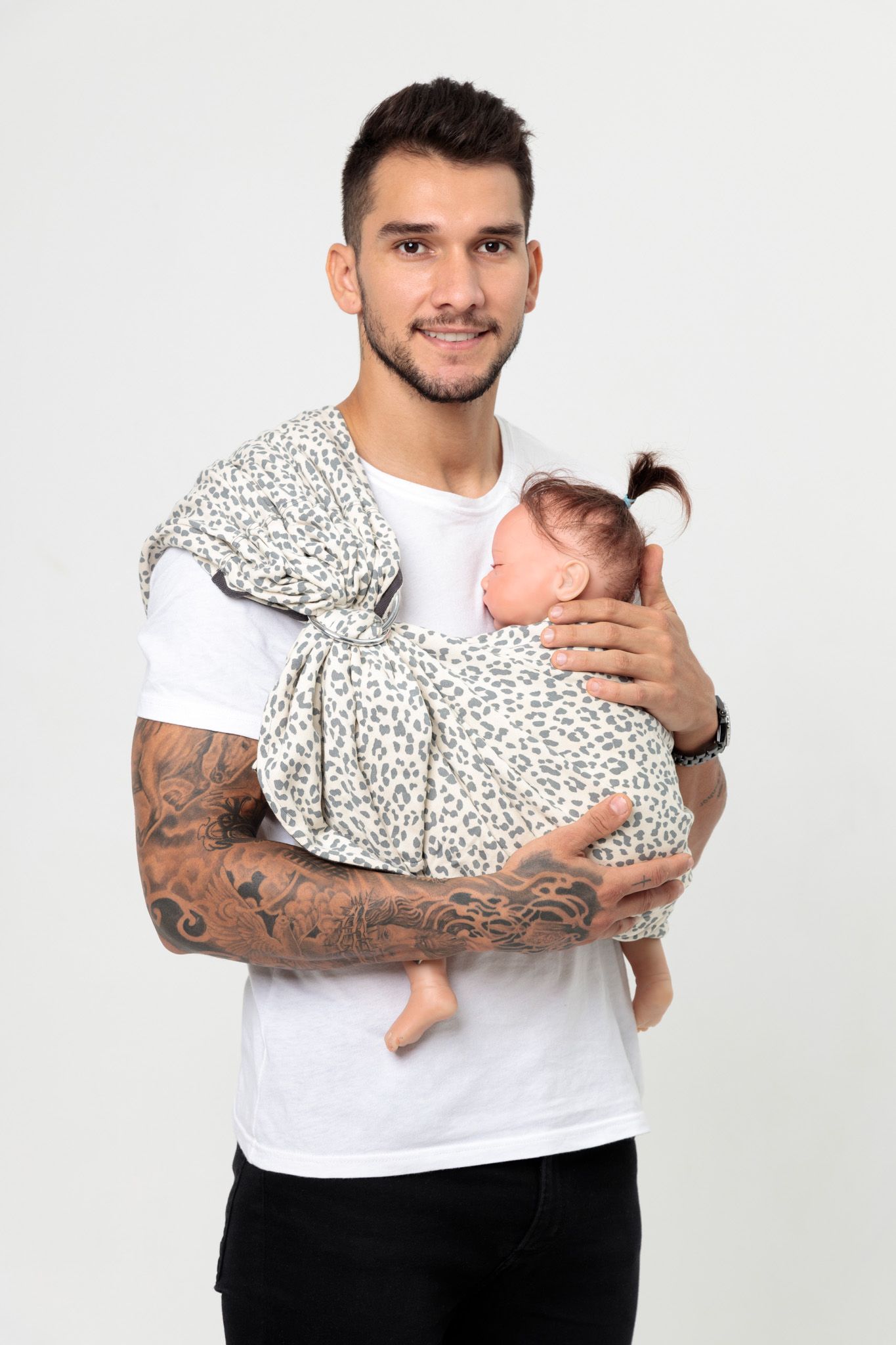 BUBI Ring Sling Gen 1 - Da beo - Nỉ cotton