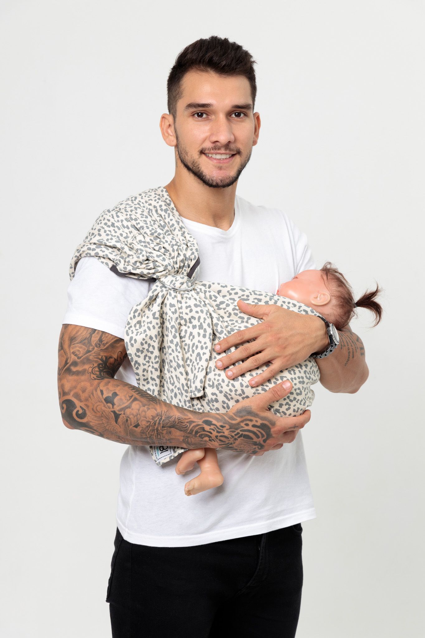 BUBI Ring Sling Gen 1 - Da beo - Nỉ cotton