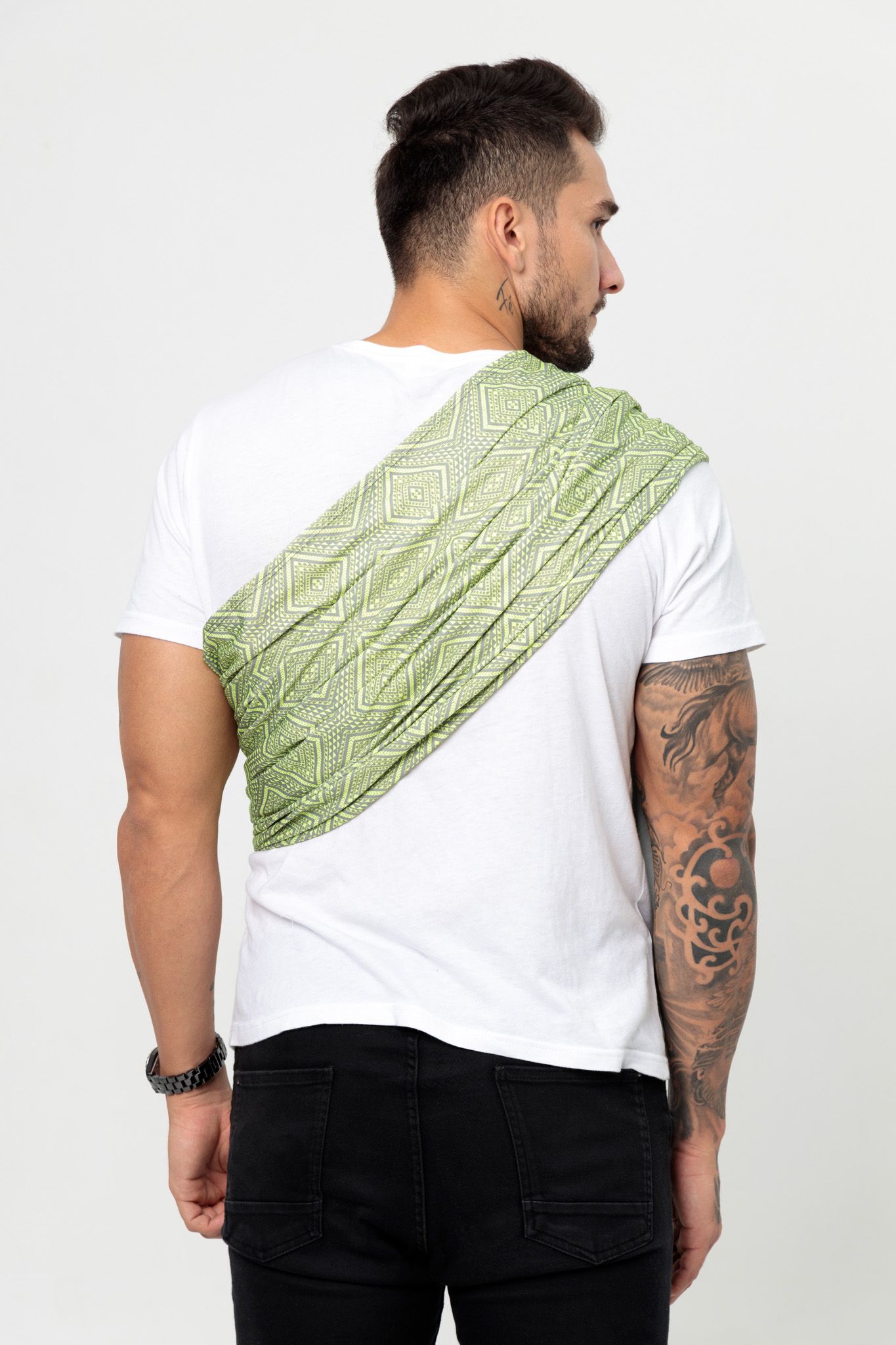 BUBI Ring Sling Gen 1 - Thun 4 chiều - Xanh lập thể
