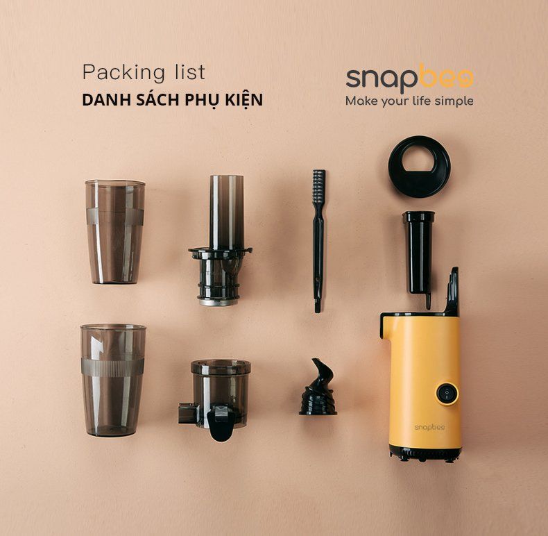 Snapbee - Máy ép chậm mini S202VN