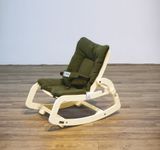  BUBI Bouncer V2 - Cream Frame w Green Top 