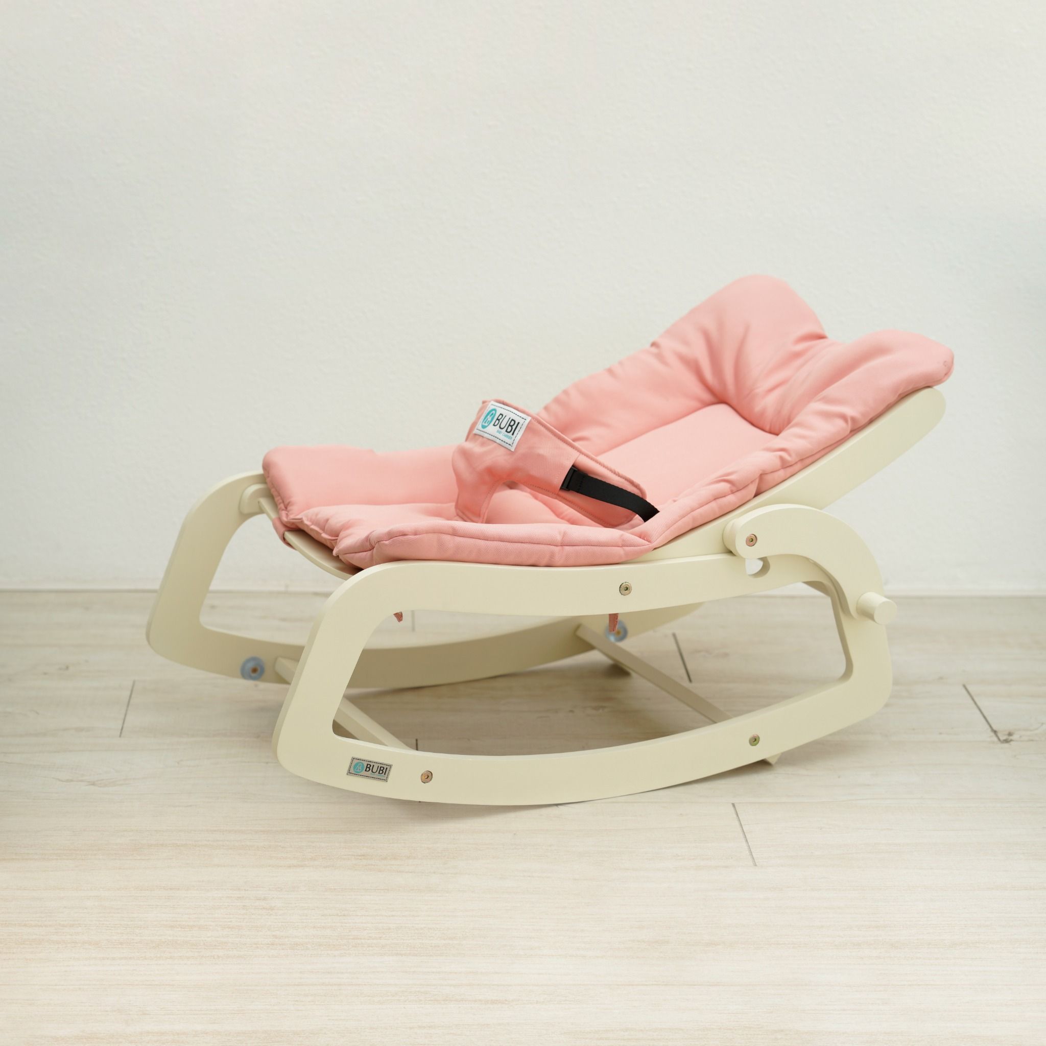  BUBI Bouncer - Cream Frame w Pink Top 