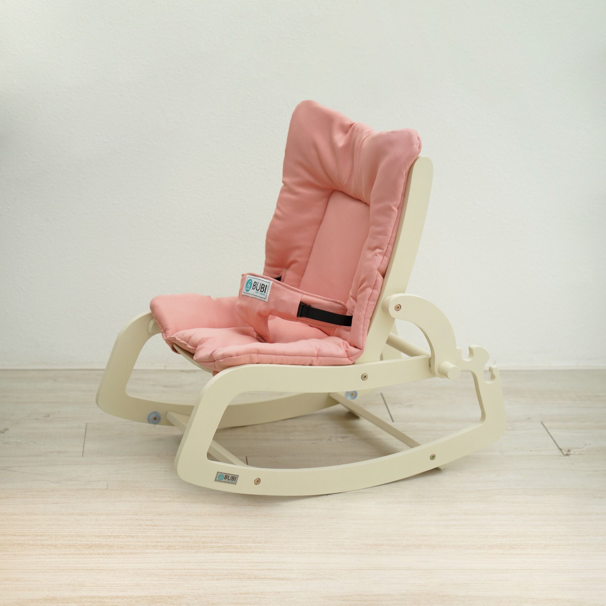 BUBI Bouncer - Cream Frame w Pink Top