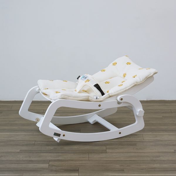  BUBI Bouncer V2 - White Frame w Golden Tiger Top 