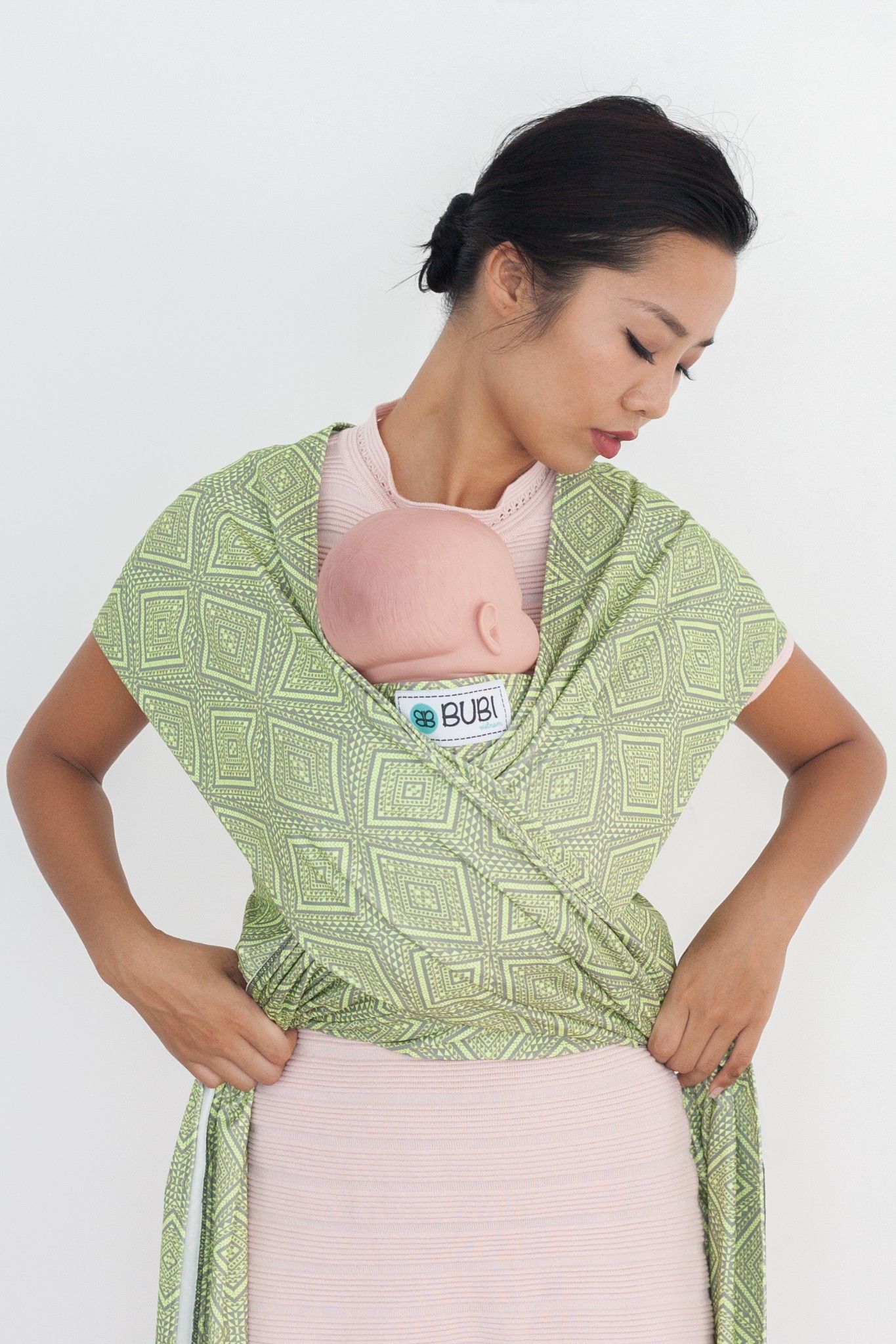 BUBI WRAP - Thun TC - Xanh lập thể