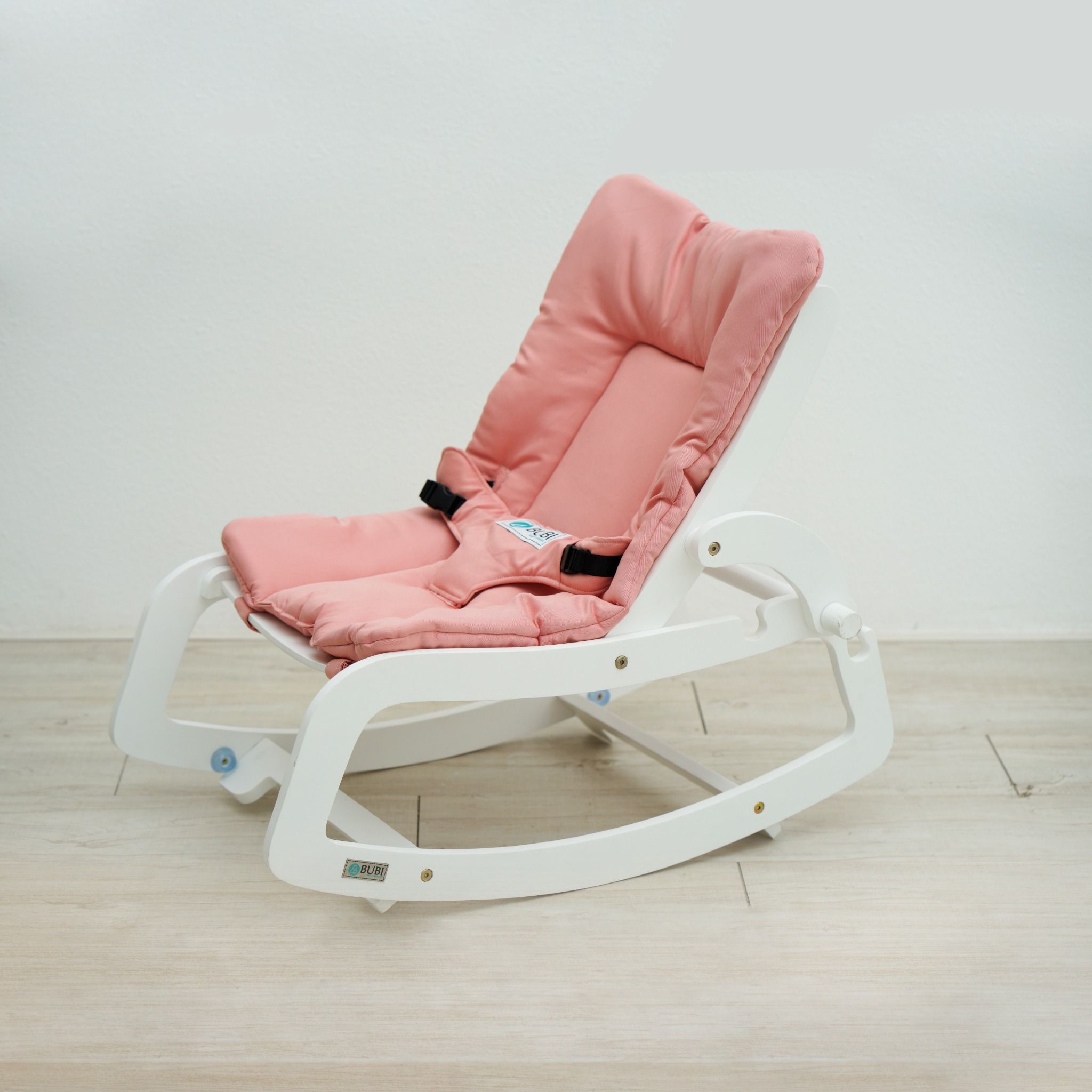  BUBI Bouncer - White Frame w Pink Top 