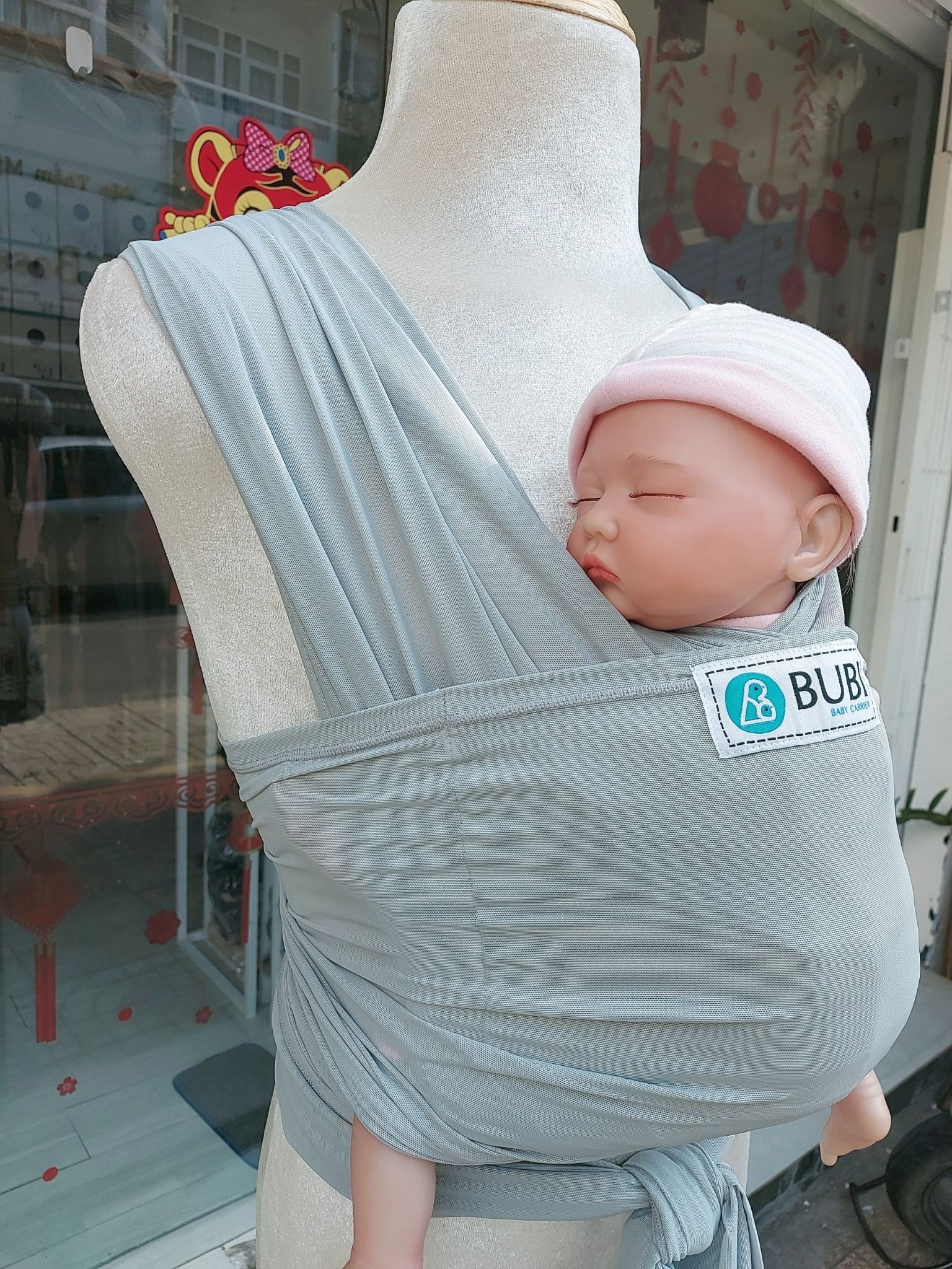 BUBI WRAP - Lưới - Ghi sáng