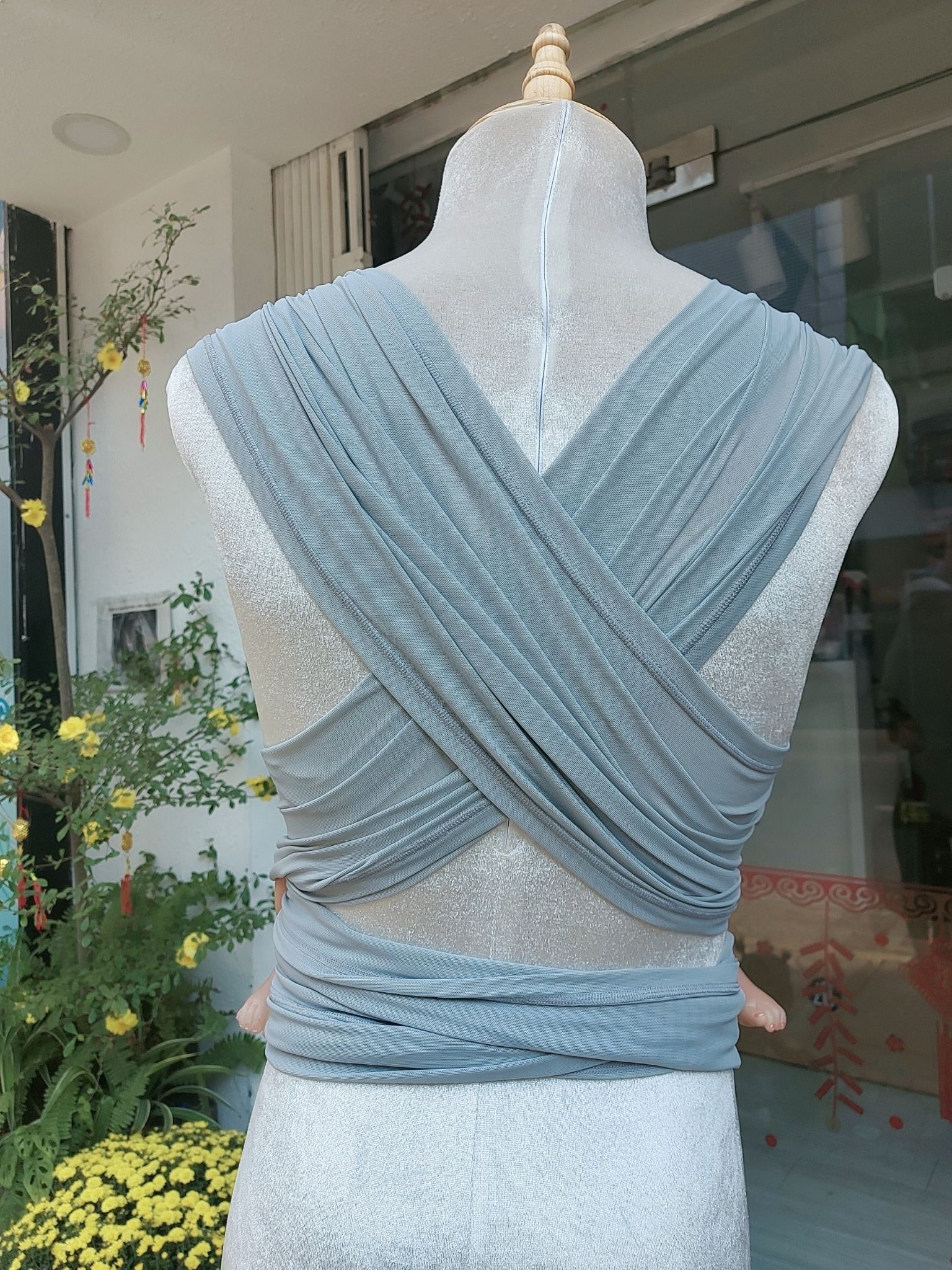 BUBI WRAP - Lưới - Ghi sáng