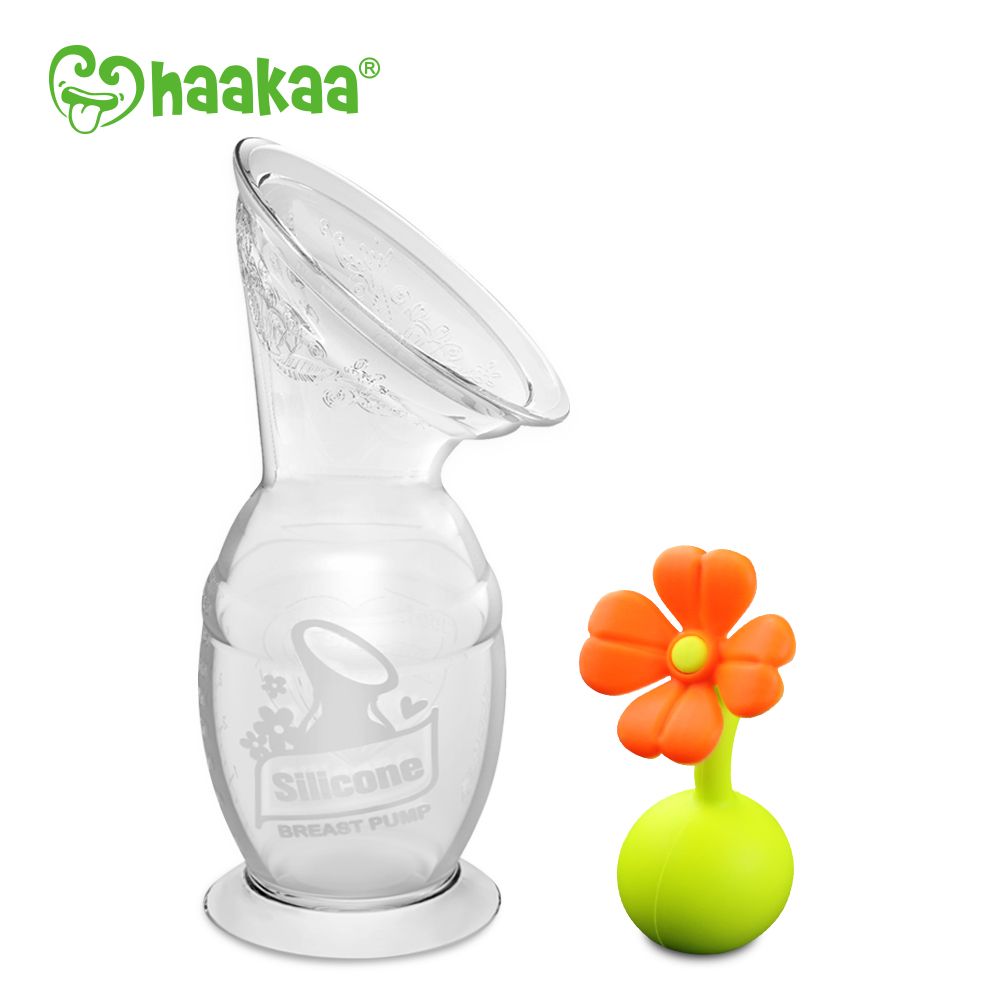 Haakaa 150ml kèm nút Nắp chặn bông hoa