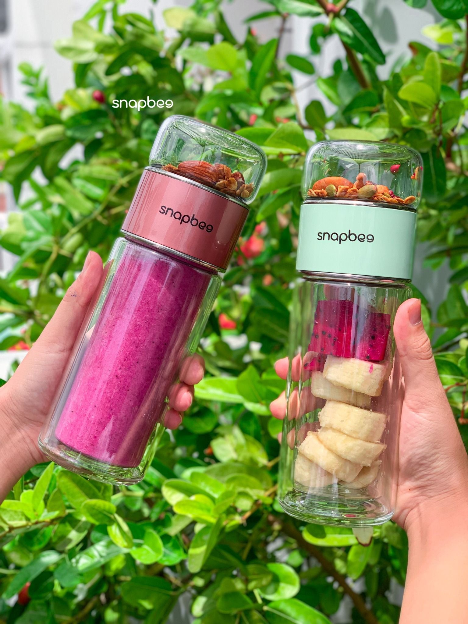Snapbee - Bình thủy tinh 2 lớp