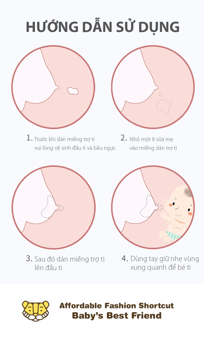 E.M Miếng bảo vệ đầu ngực Baby Tattoo