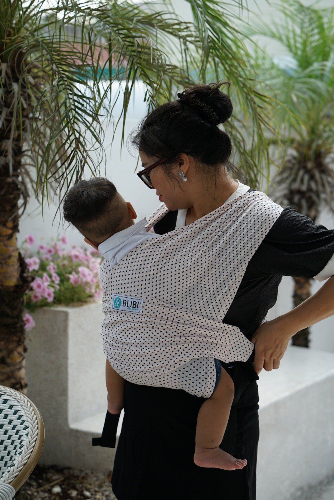 BUBI Sling Gen 2 Plus - Cotton - Xám tiêu
