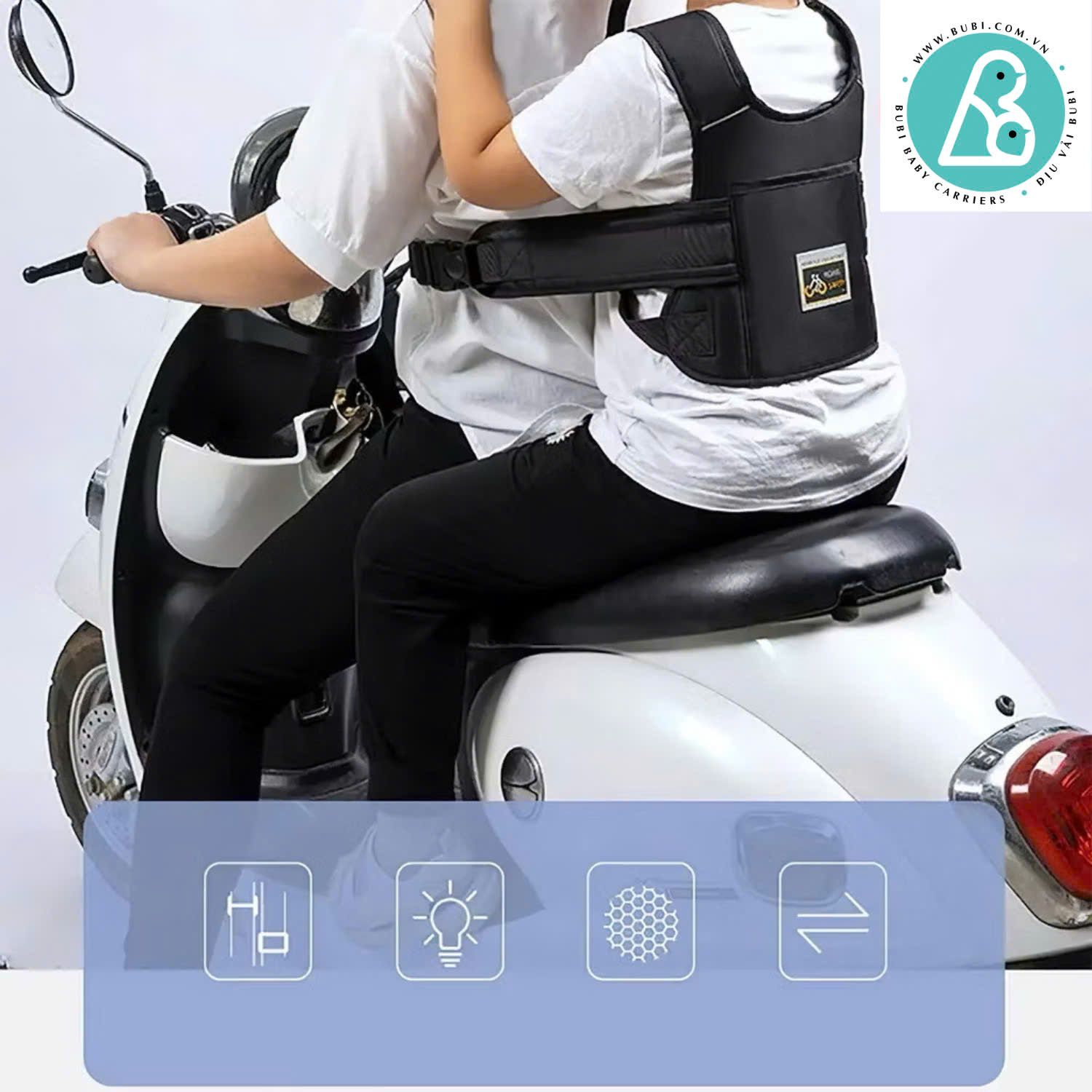 ĐAI XE MÁY BUBI RIDING SAFETY