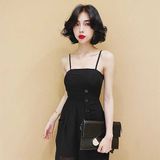  Bộ Jumpsuit đẹp 4 nút màu đen/đỏ/hoa - YJ0001 