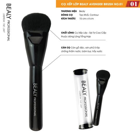  CỌ TRANG ĐIỂM TẠO KHỐI XẾP LỚP BEALY AVENGER BRUSH NO.01 