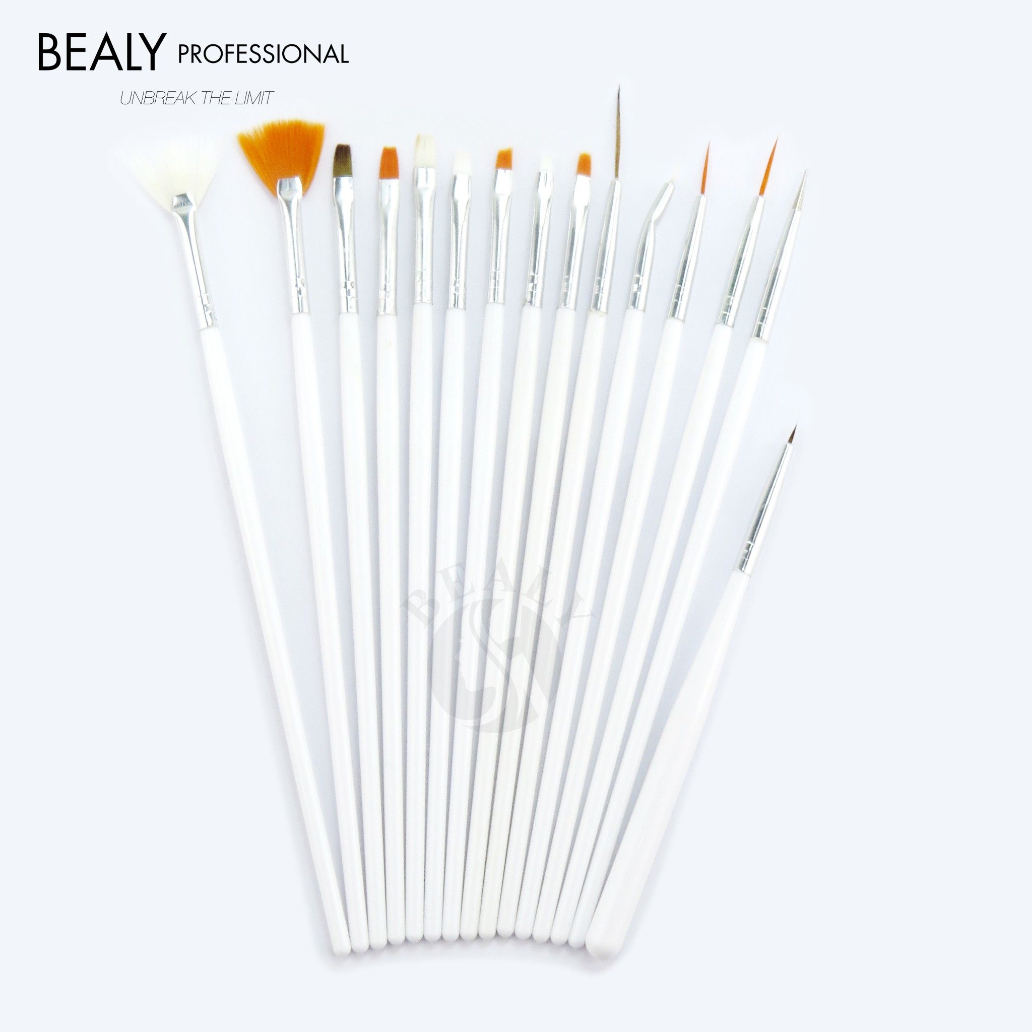 CỌ VẼ MÓNG 15 MÓN CÁN TRẮNG