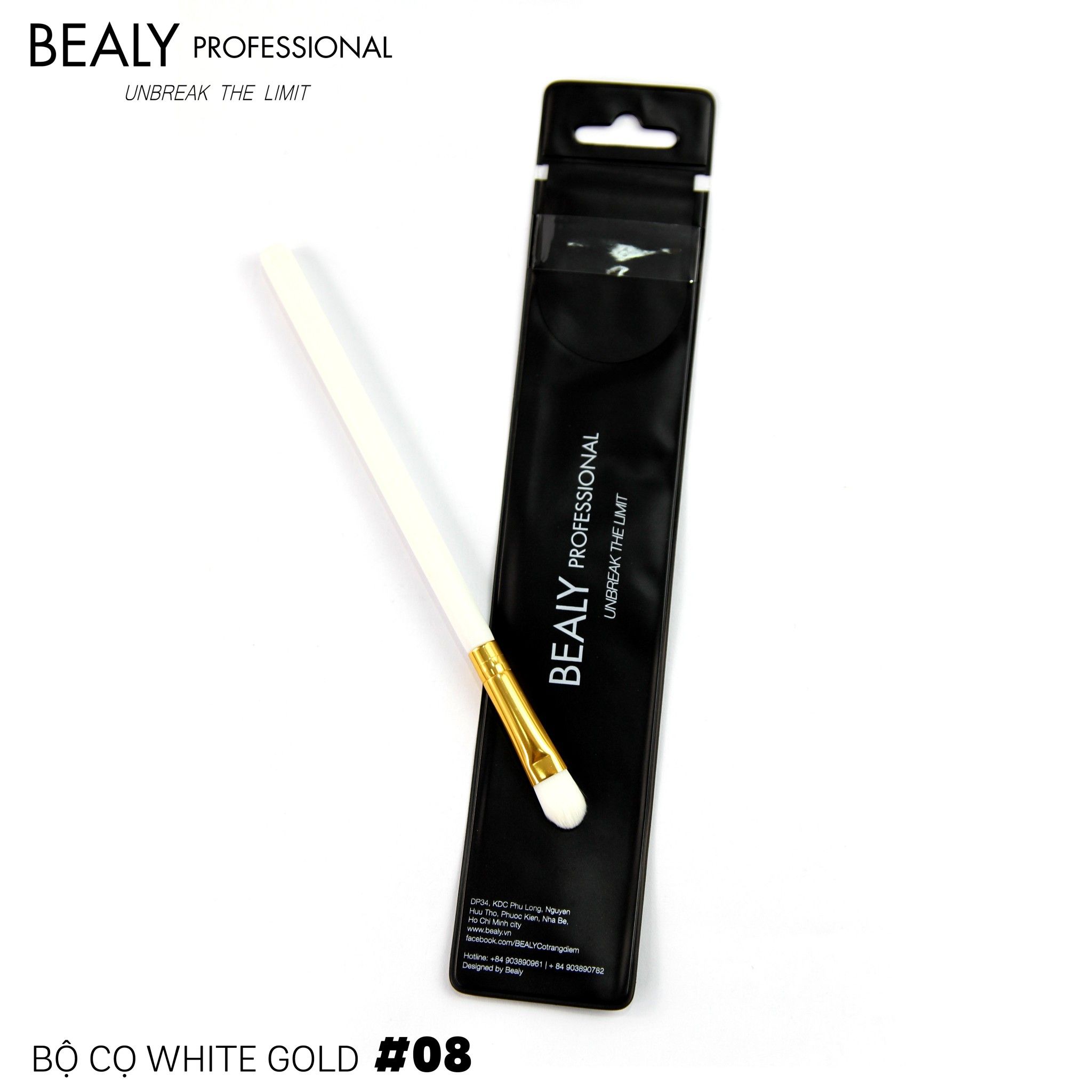 CỌ MẮT BẢN DẸT WHITE GOLD N0.08