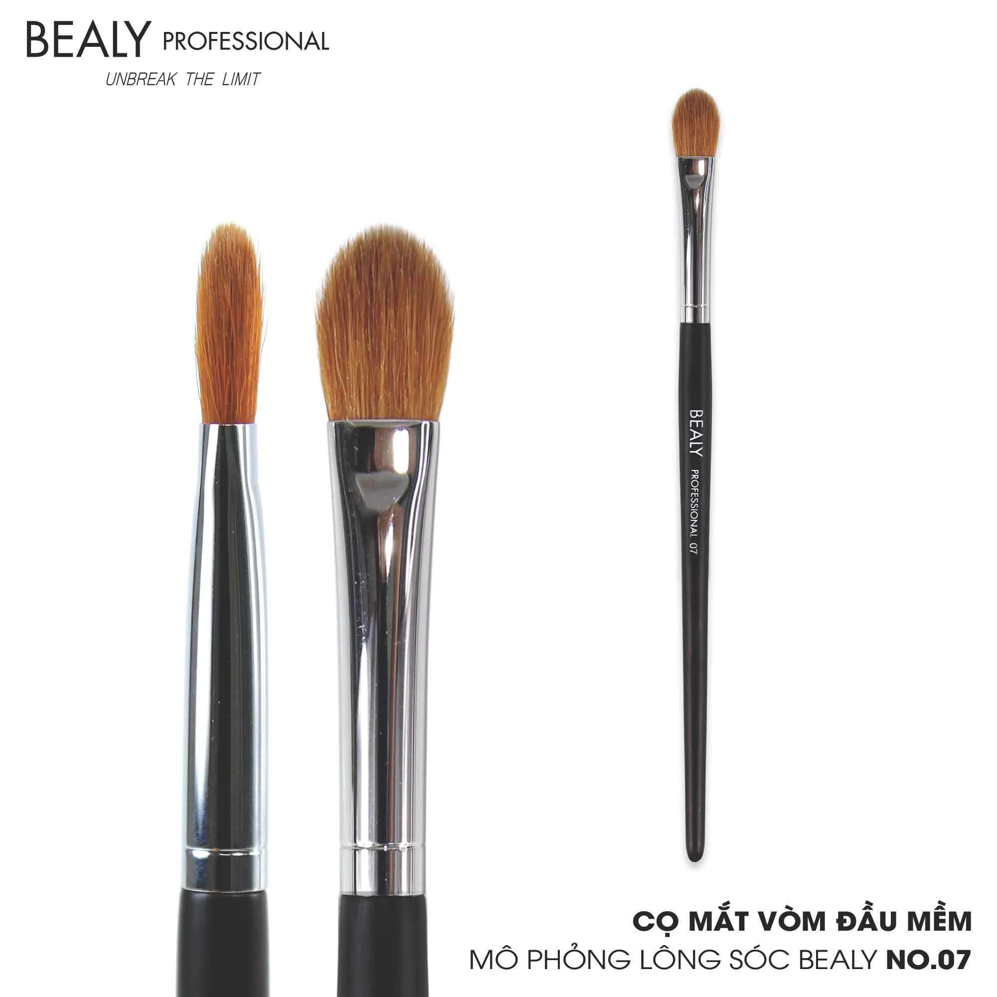 Cọ Mắt Vòm Đầu Mềm Mô Phỏng Lông Sóc Bealy No.07