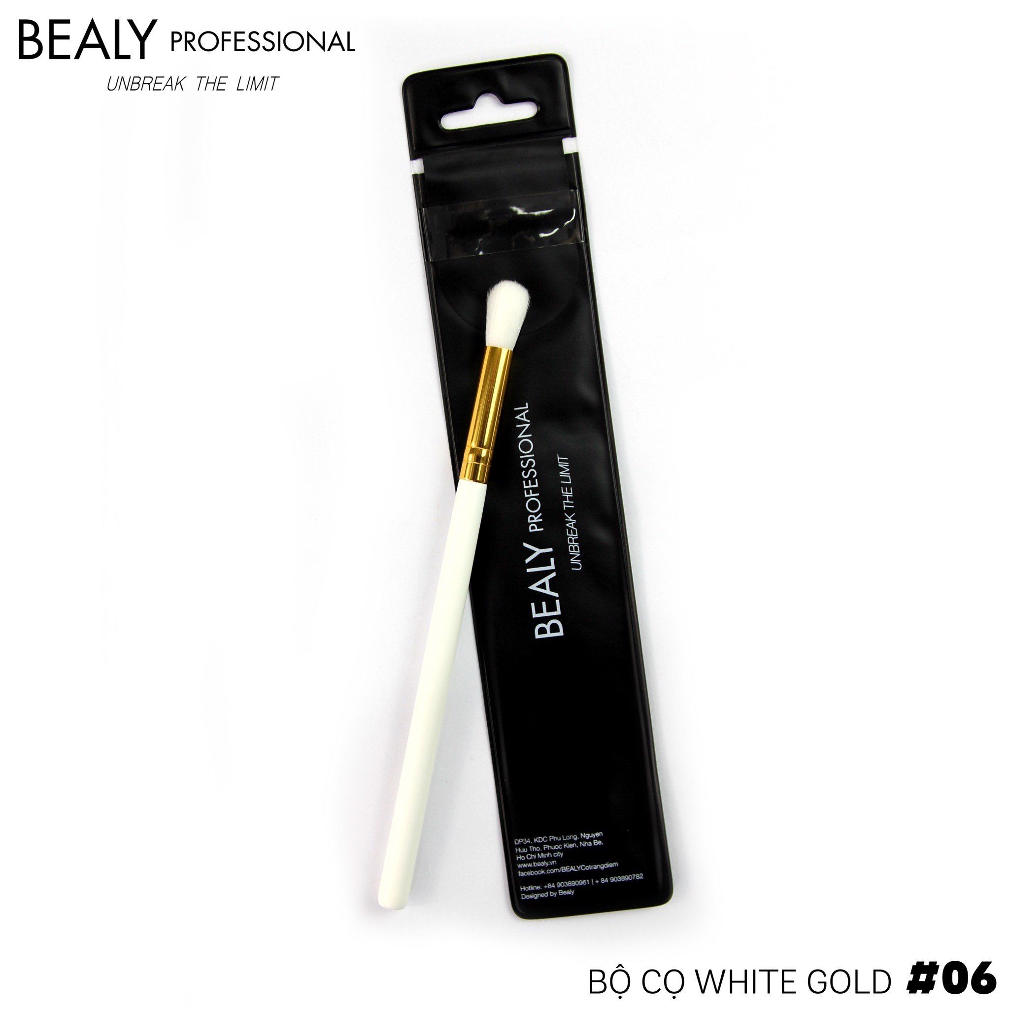 CỌ TÁN MÀU MẮT WHITE GOLD N0.06