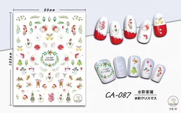 STICKER DÁN MÓNG BABY GIRL TÚI HỒNG CARO VUÔNG CA087