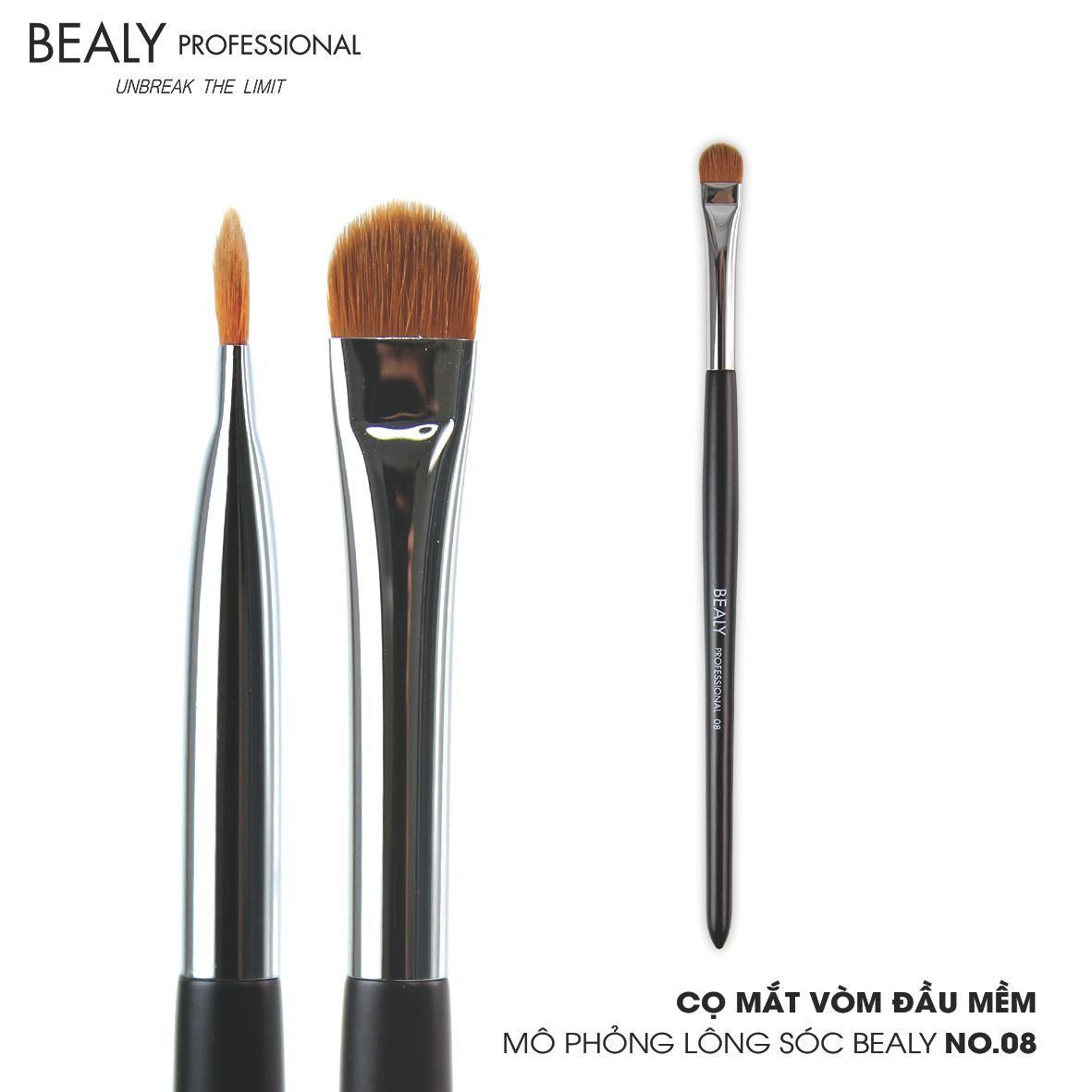 Cọ Mắt Vòm Đầu Mềm Mô Phỏng Lông Sóc Bealy No.08