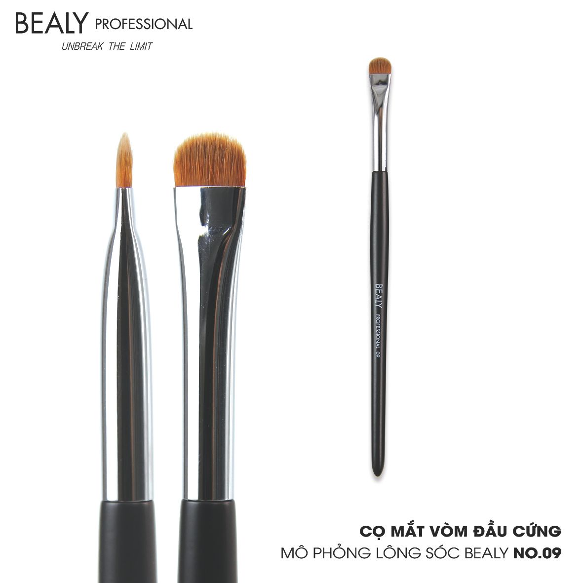 Cọ Mắt Vòm Đầu Cứng Mô Phỏng Lông Sóc Bealy No.09